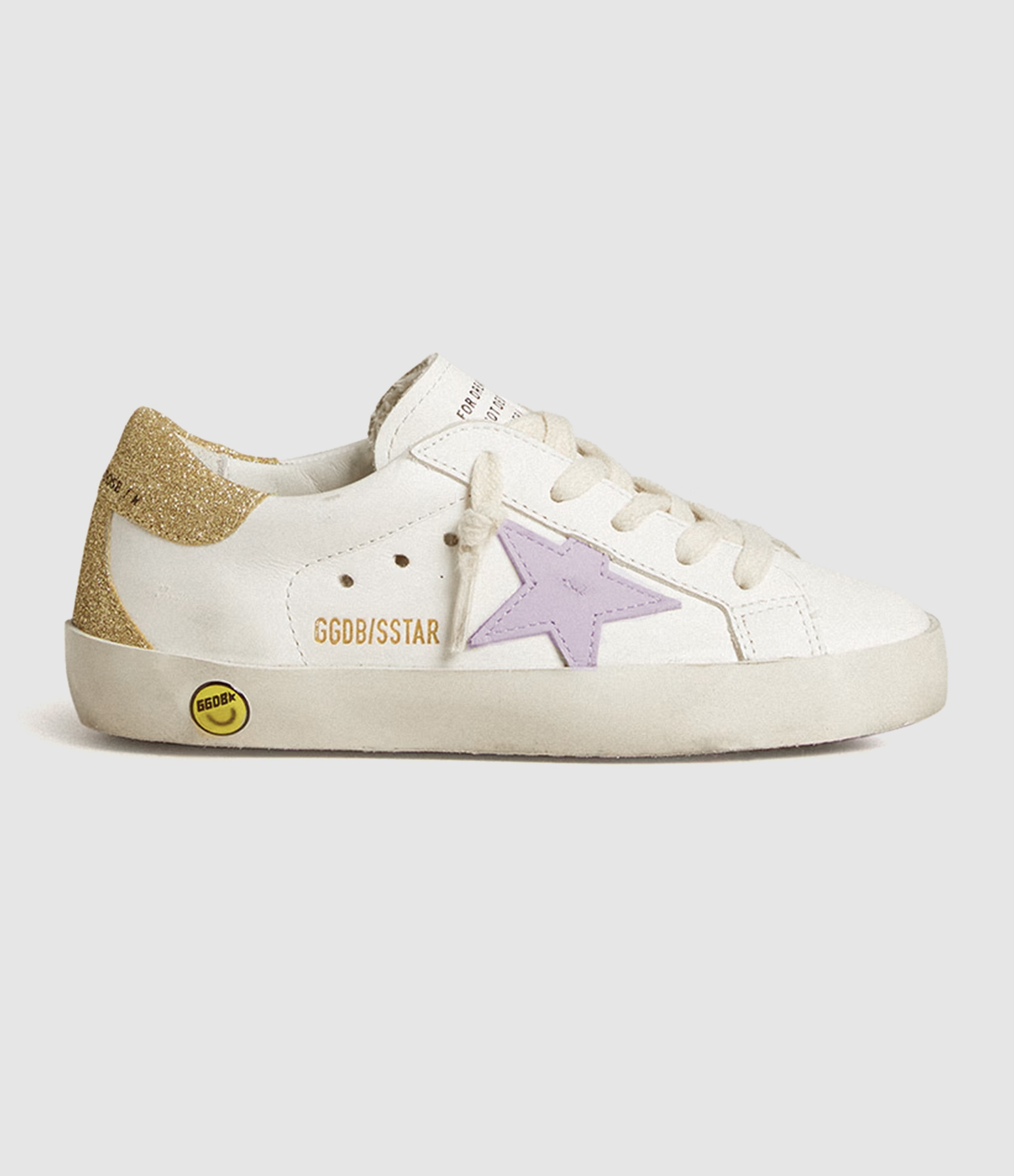 Baskets Enfant Super-Star White/Lilac/Platinum