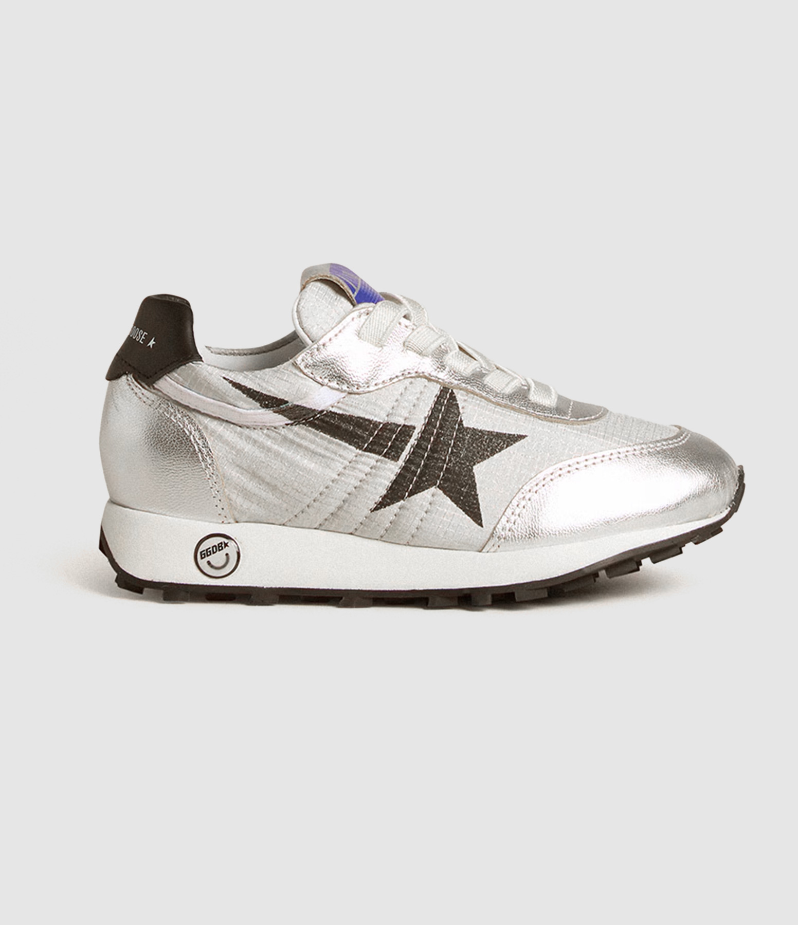 Baskets Enfant Running Silver/Black