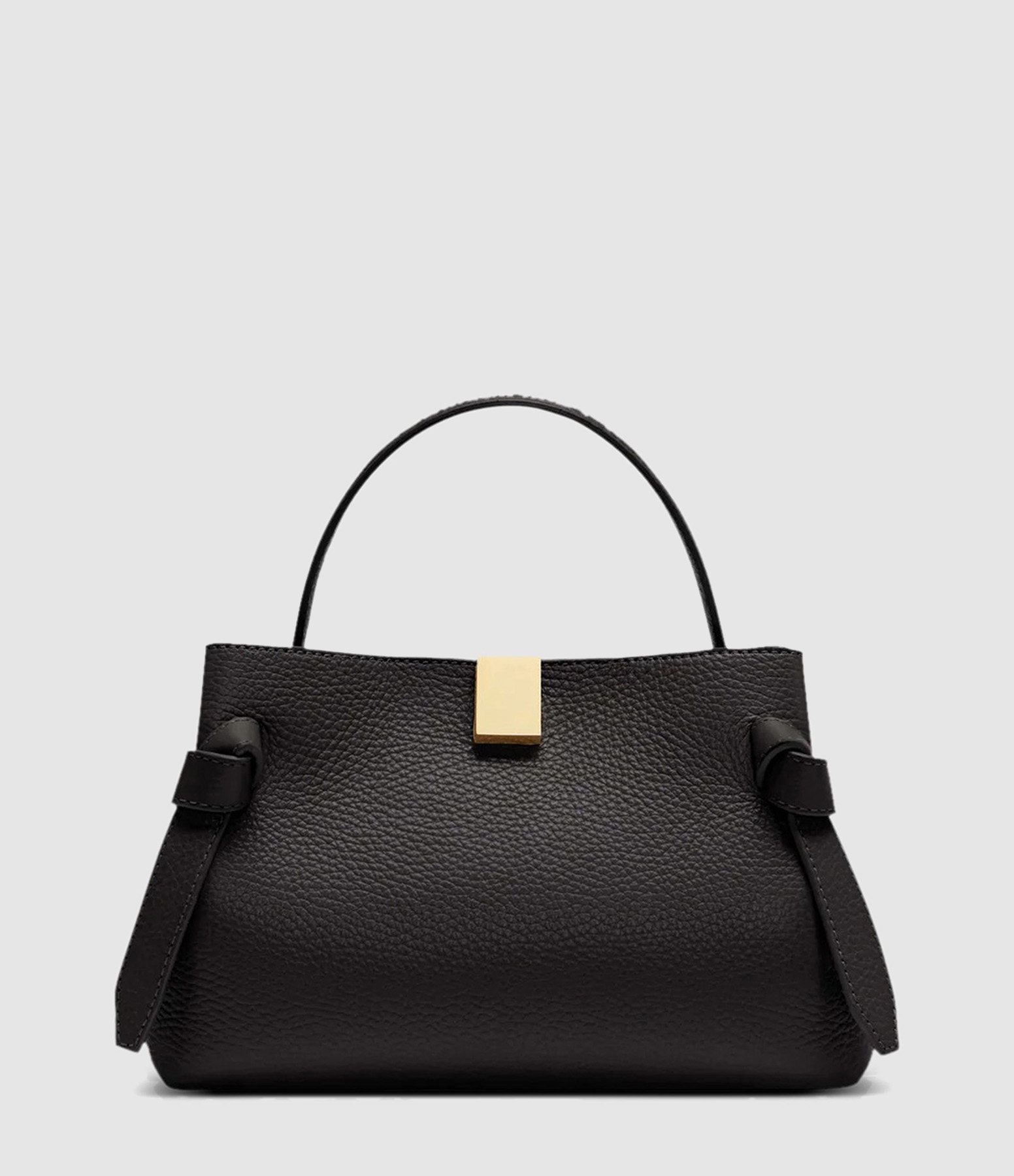 Sac Mini Gyoza Cuir Grainé Noir