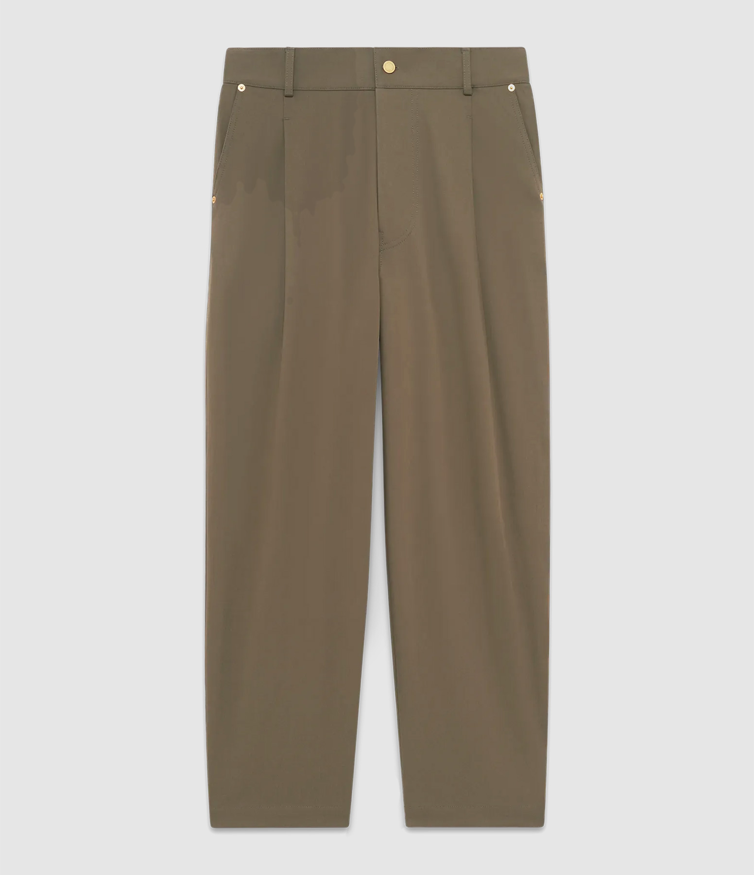 Pantalon Homme Cropped Twill Taupe