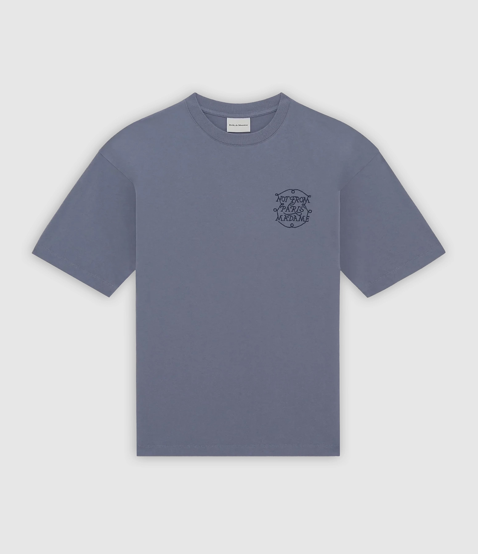 Tee-shirt Homme Slogan Tresses Slate Blue