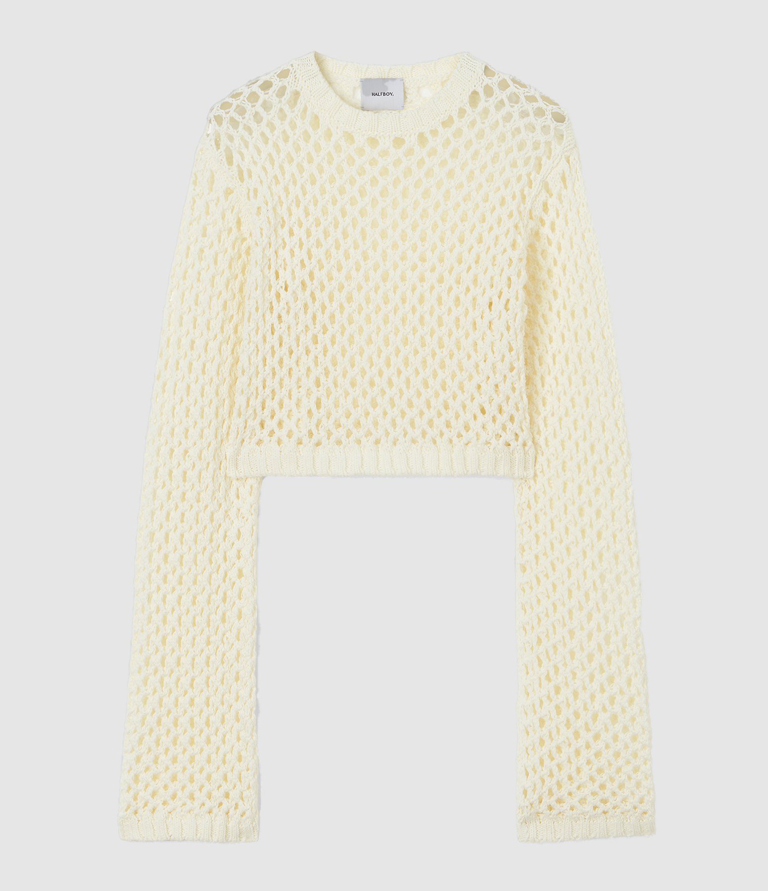 Pull Résille Coton Crème