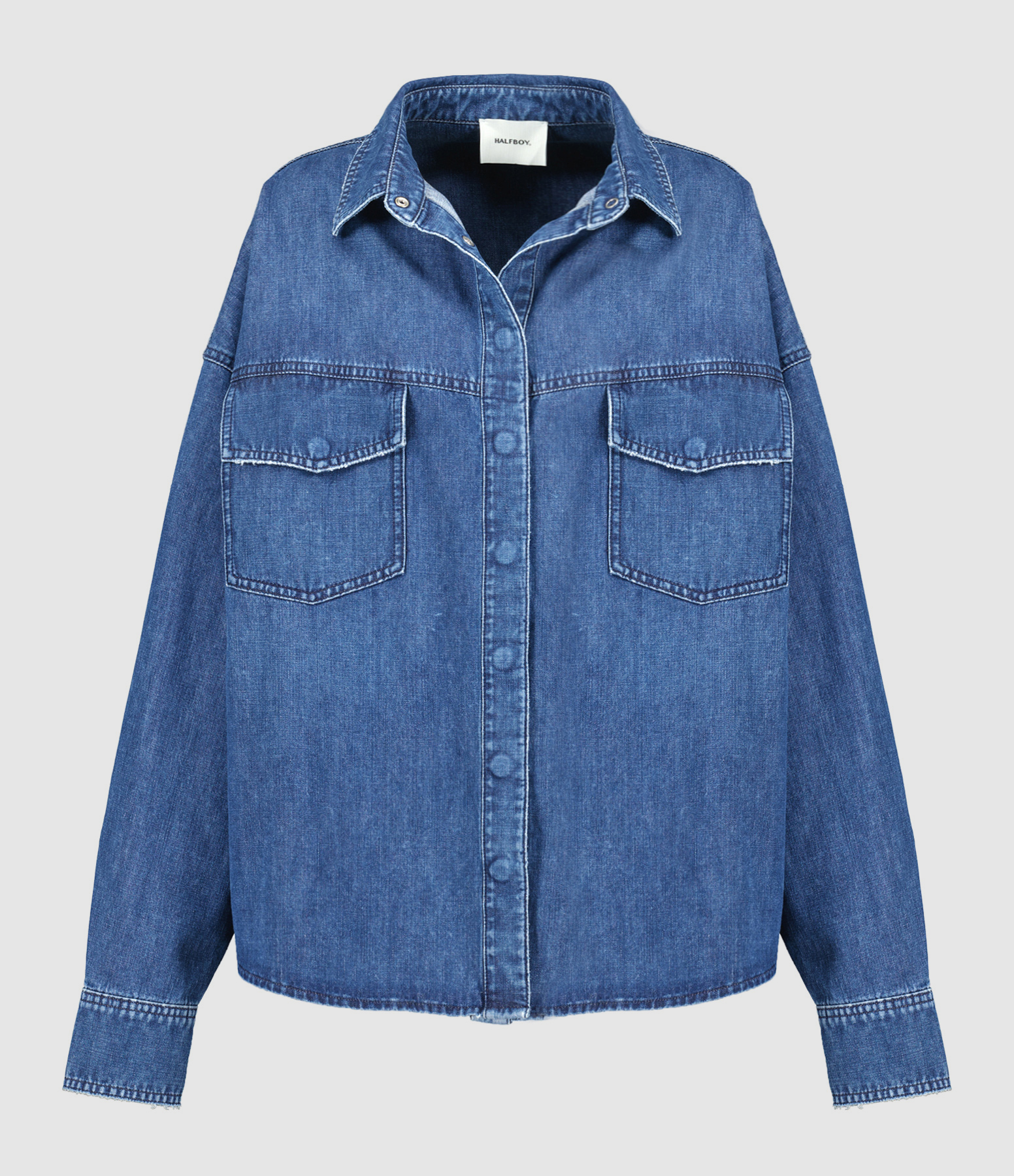 Chemise Denim Coton Bleu