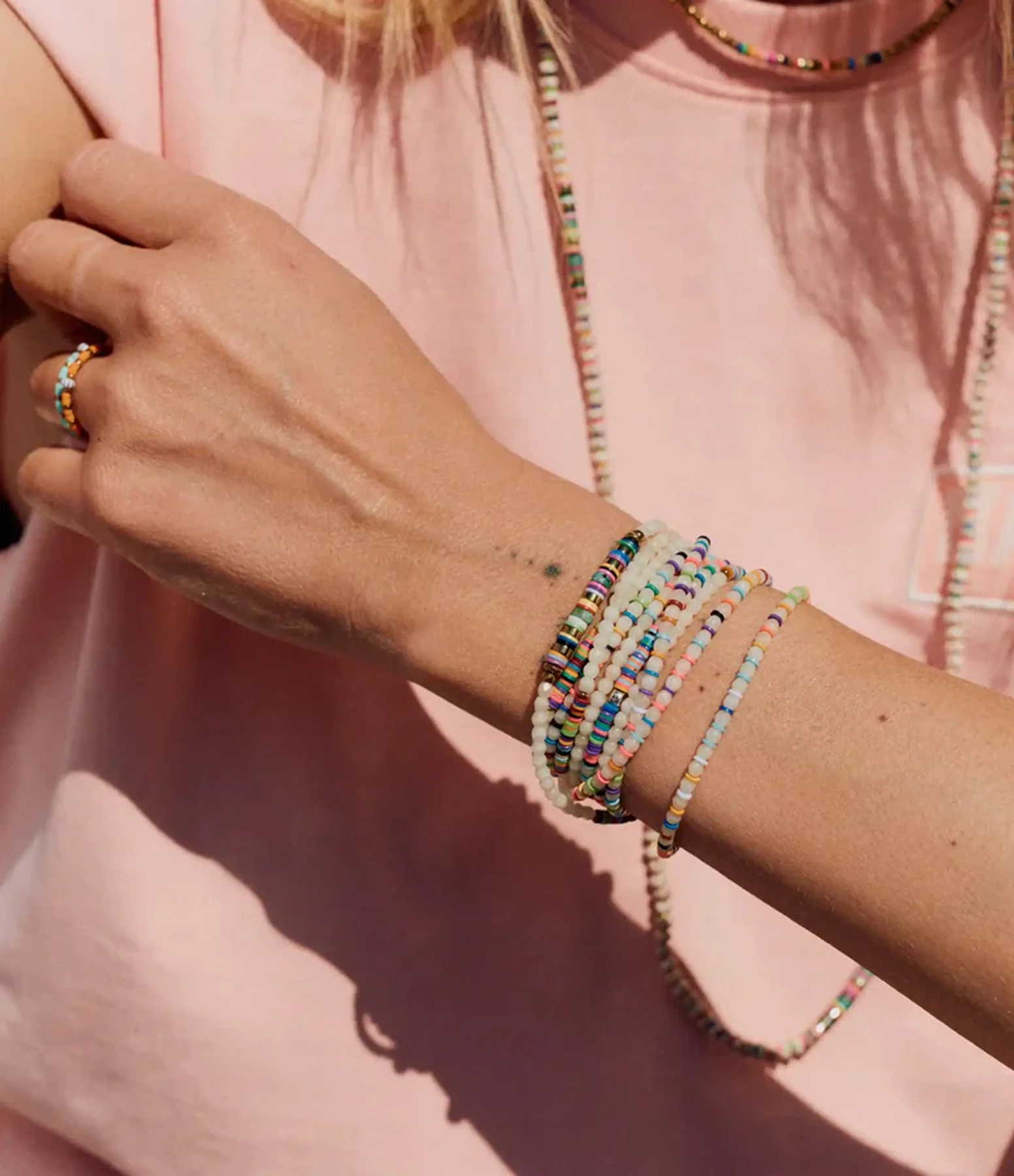 Collier Happy 6 Vanille & Multicolore