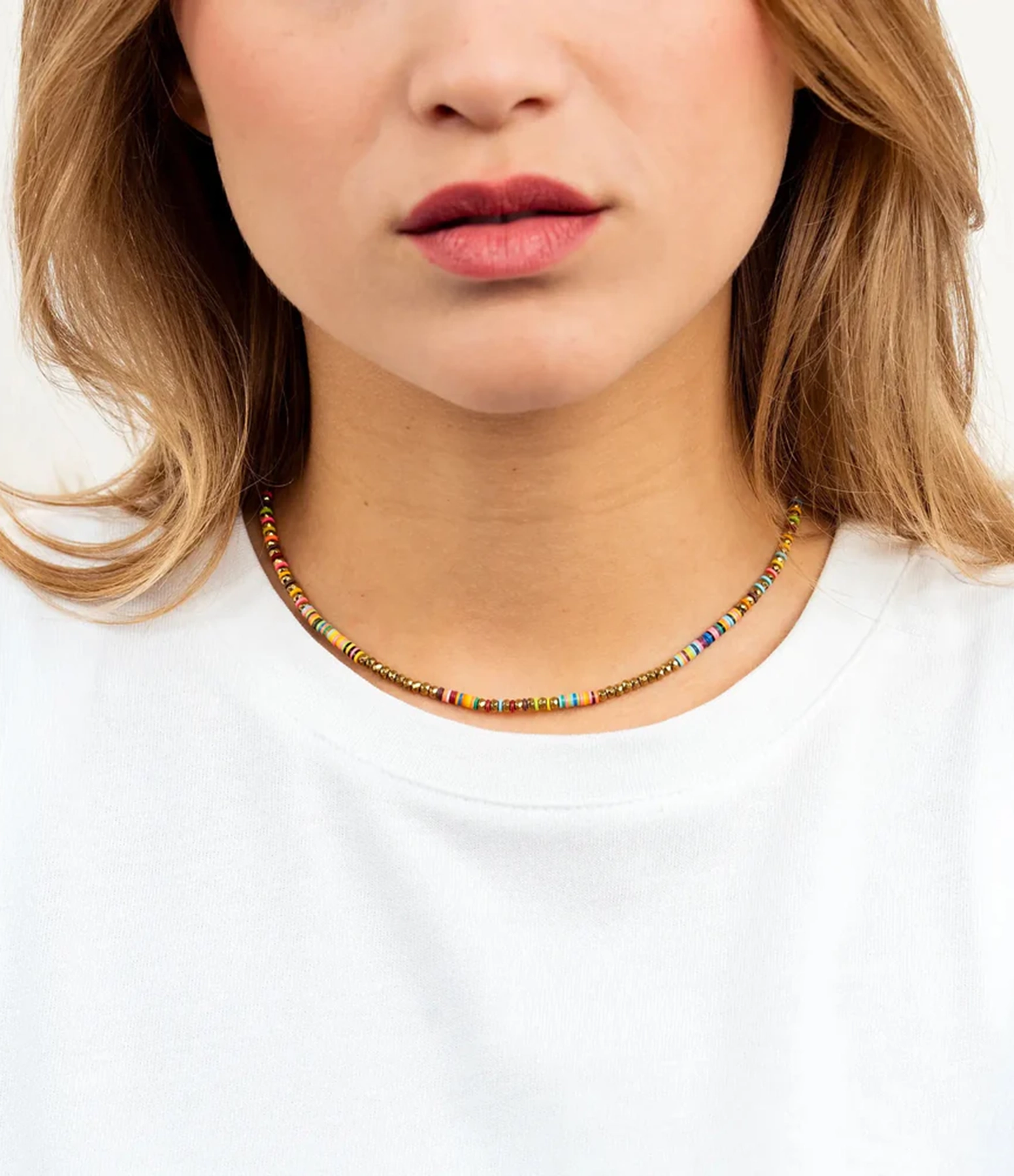 Collier Happy Gold & Multicolore
