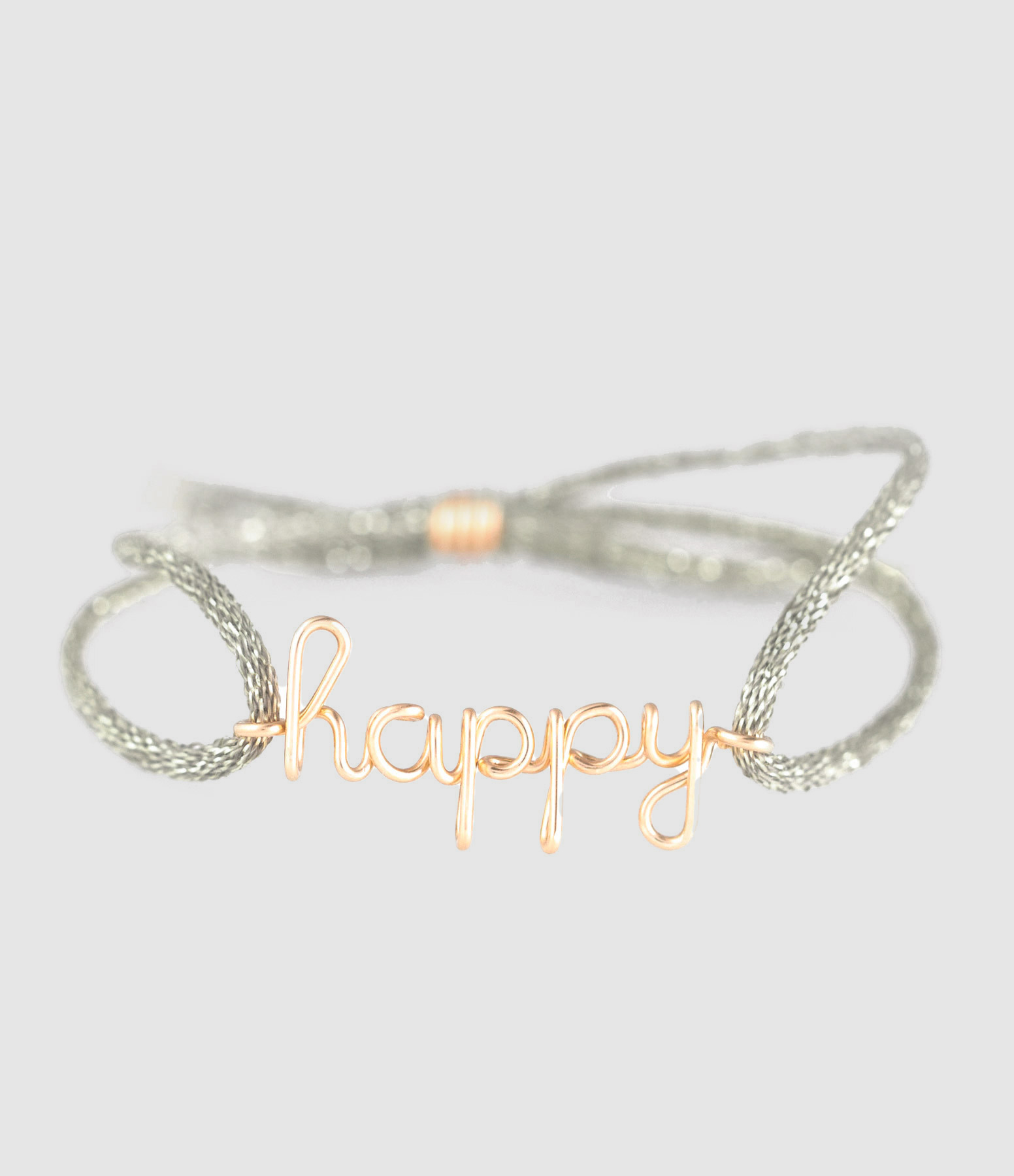Bracelet Cordon Lurex Happy Gold Filled