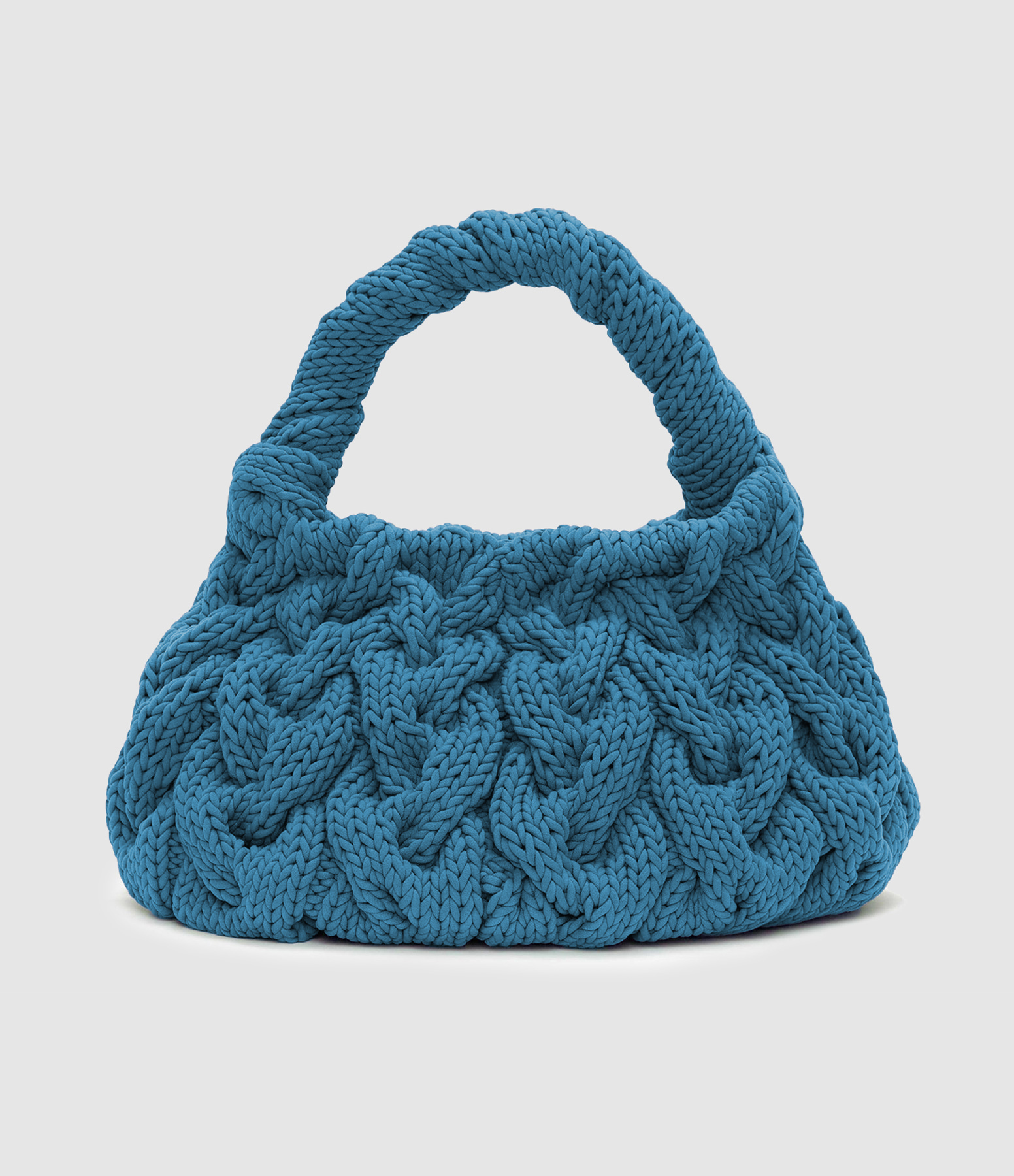 Sac Cable Knit Blue
