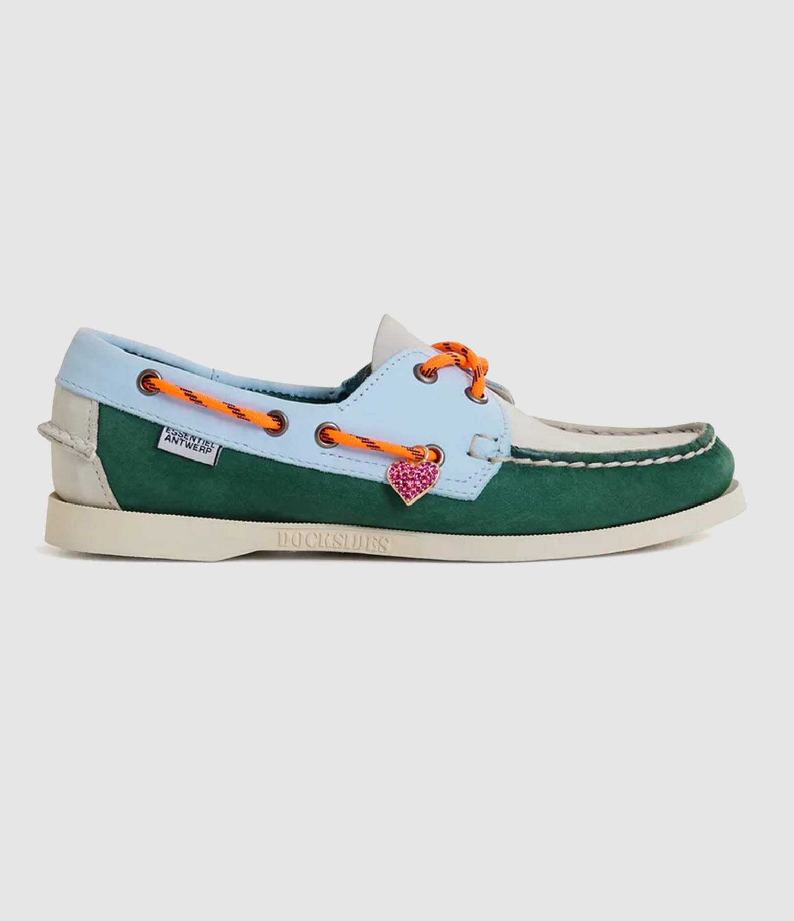 Mocassins Hebago Docksides Aqua, Collaboration Essentiel x Sebago