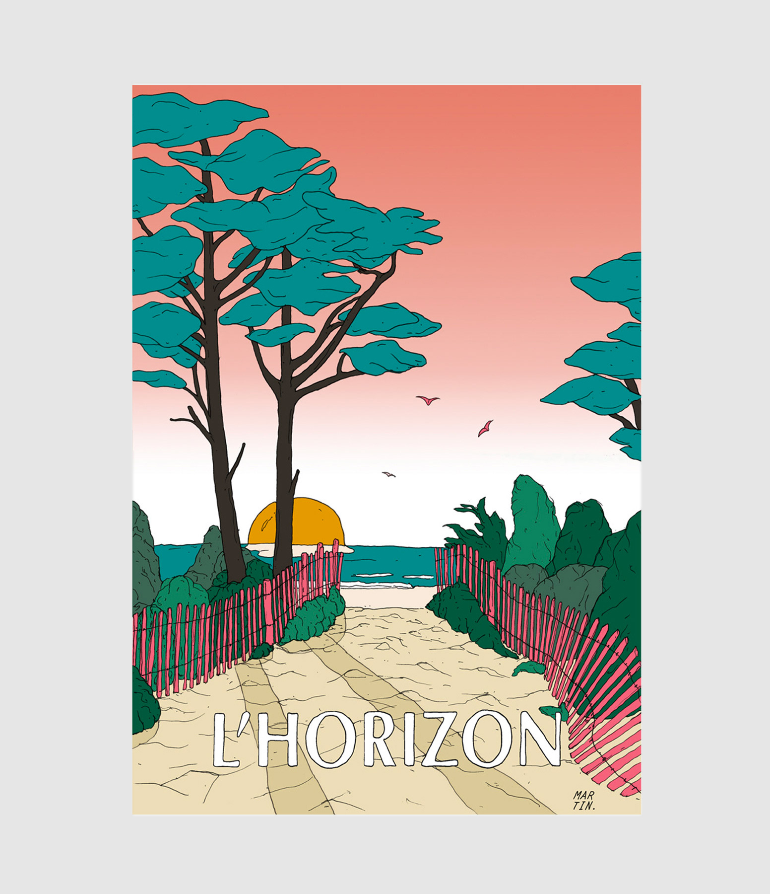Affiche L'Horizon 30x40cm