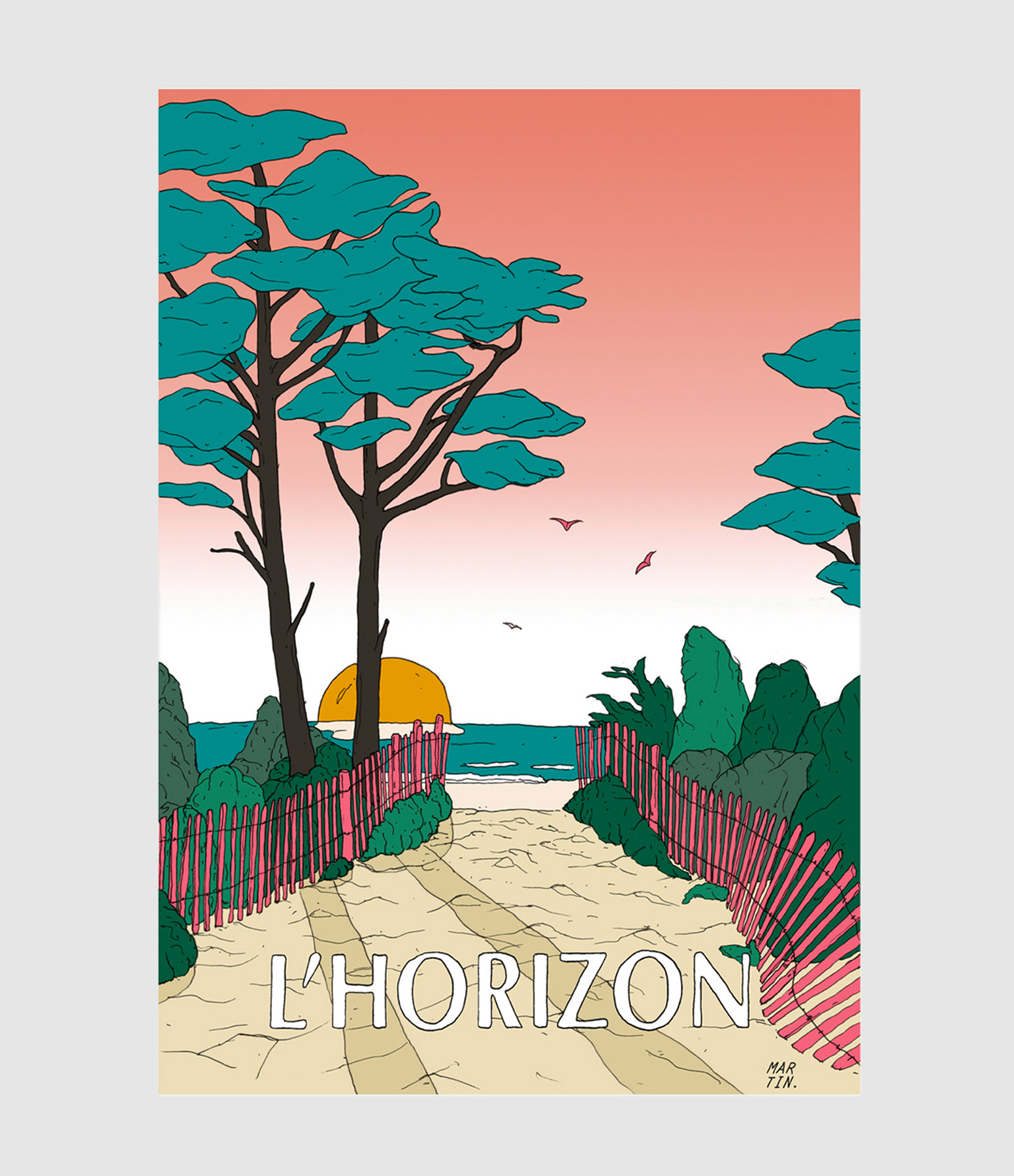 Affiche L'Horizon 50x70cm