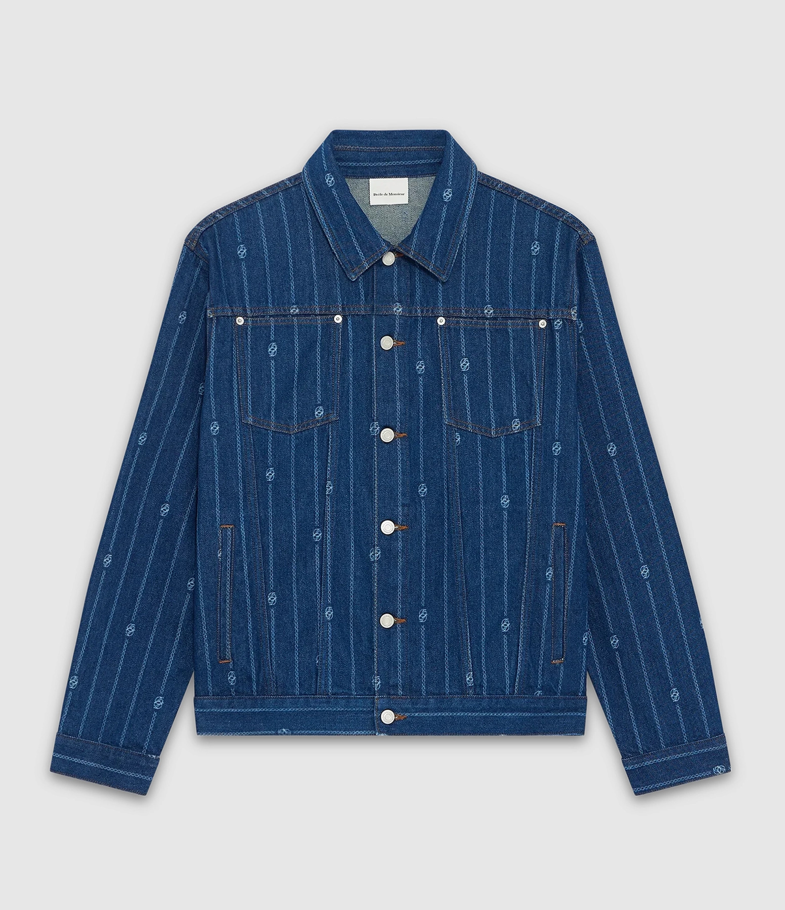 Veste Denim Monogramme Stone Wash