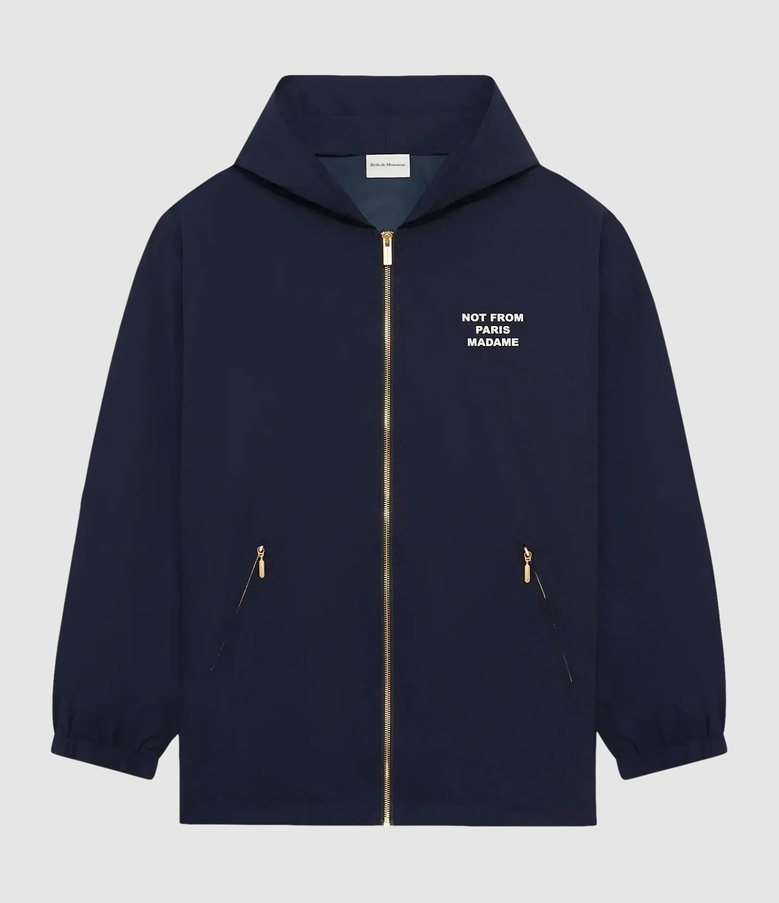 Veste Capuche Slogan Navy