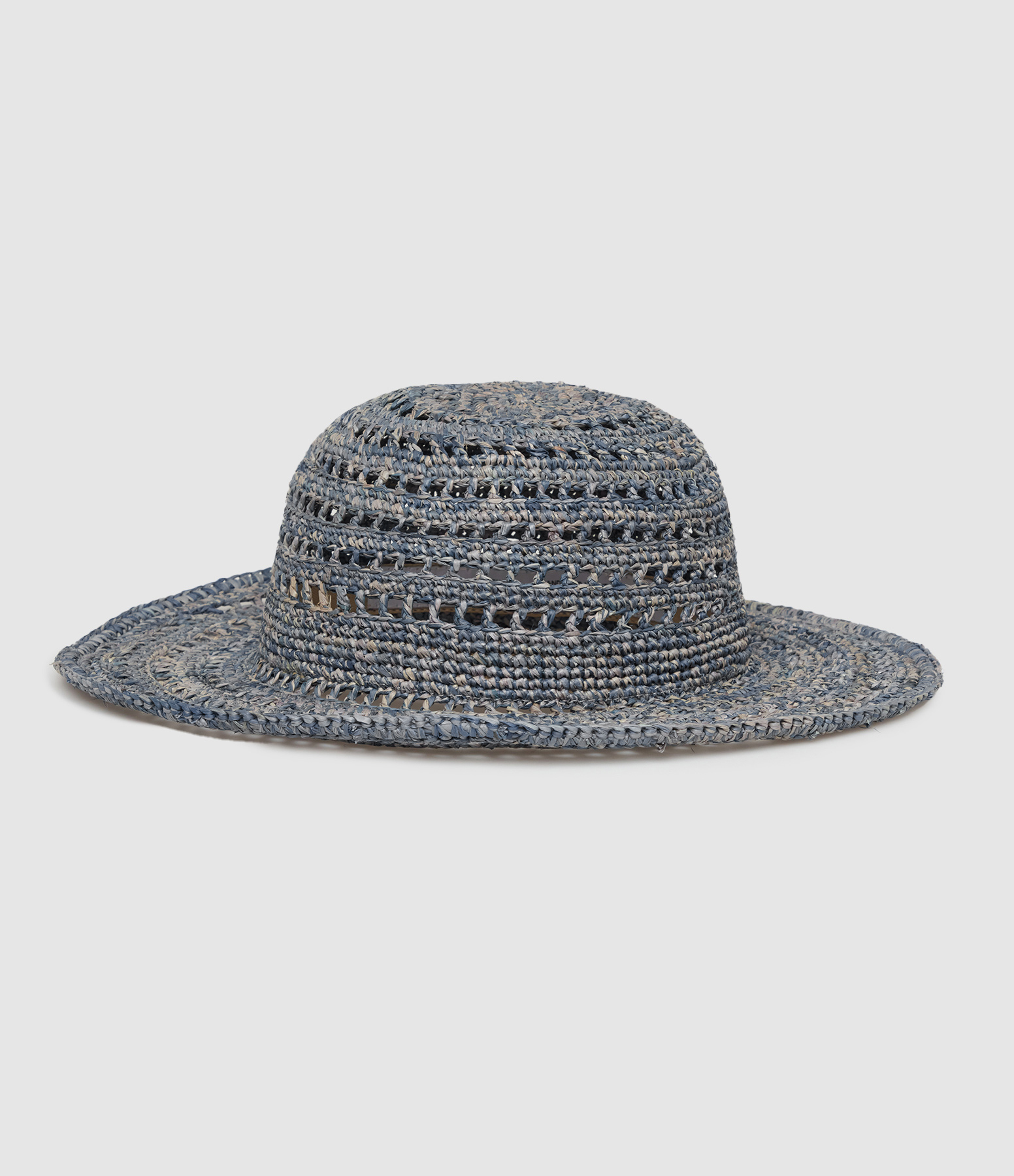 Chapeau Lalao Raphia Denim