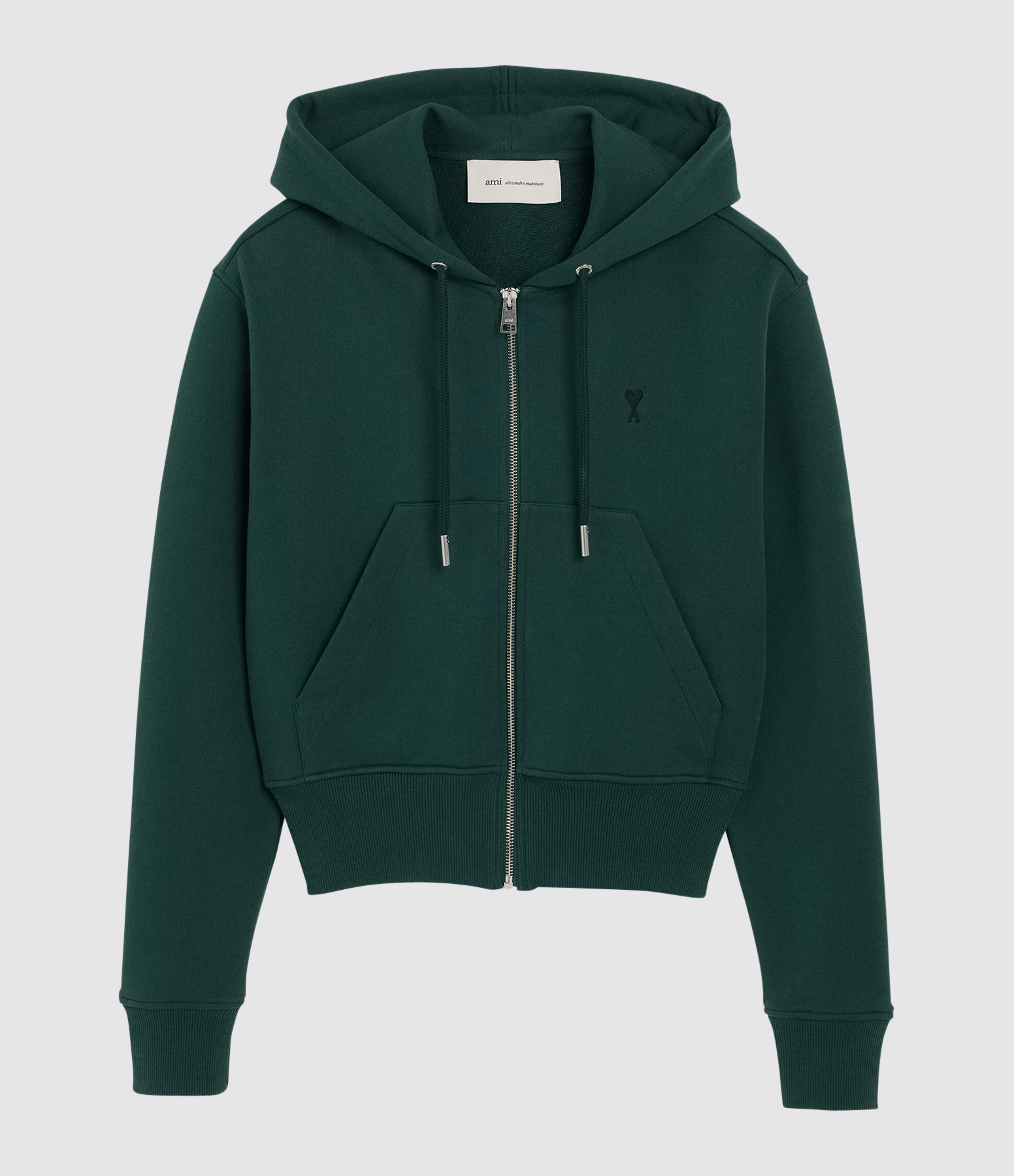 Sweatshirt Ami De Coeur Vert Bouteille Noir