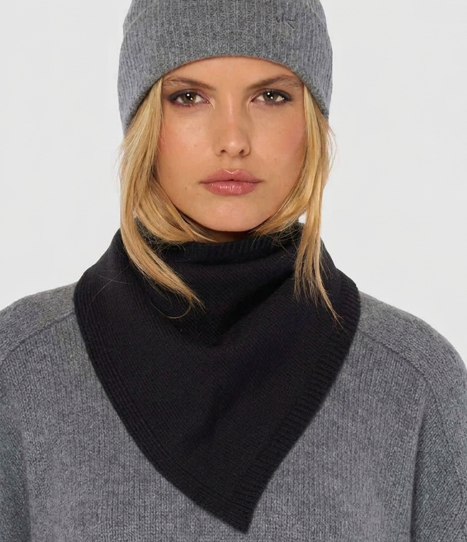 Triangle Laine Cachemire Ruddy Noir