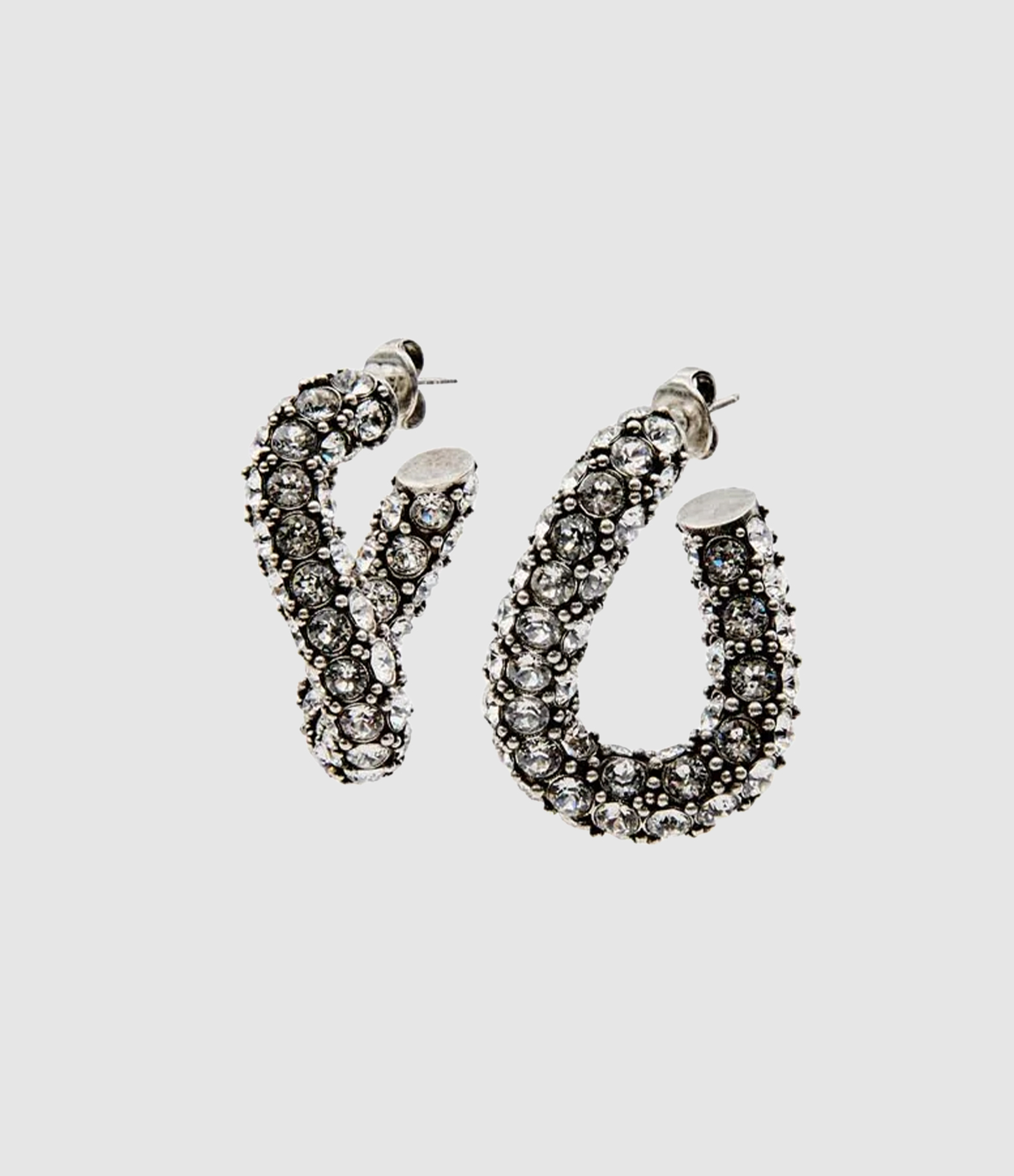 Boucles d'oreilles Funky Ring Argenté