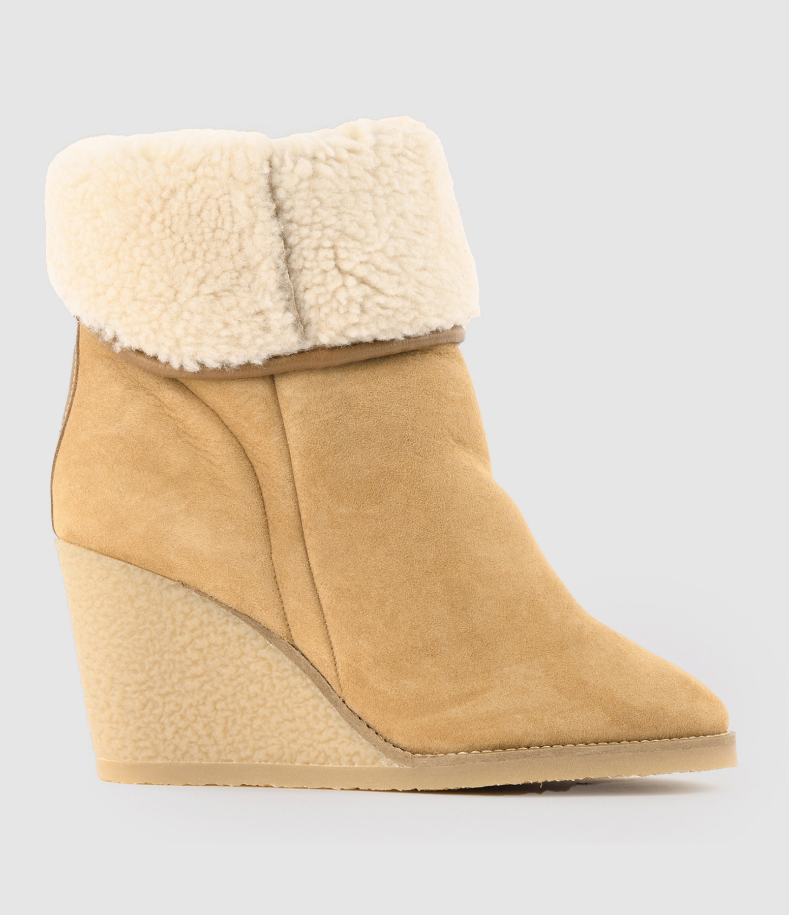 Bottines Totam Fourrure Naturel