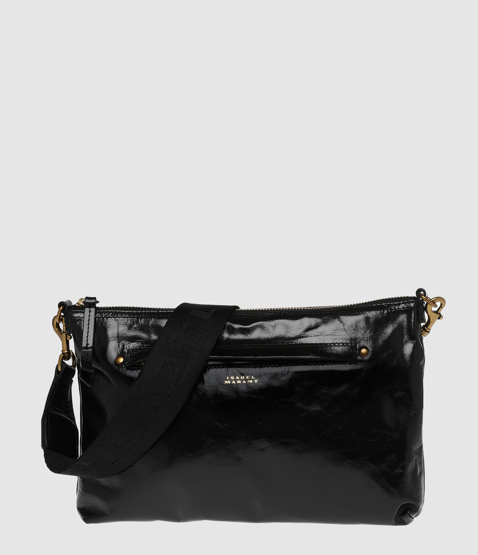 Sac Nessah Cuir Froissé Noir