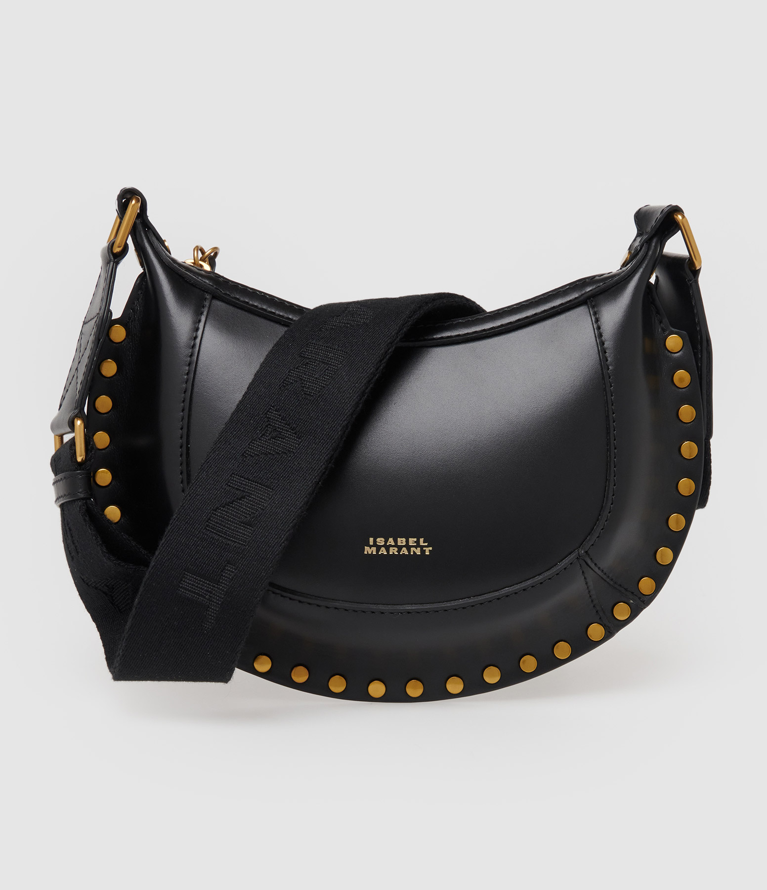 Sac Mini Moon Cuir Lisse Noir
