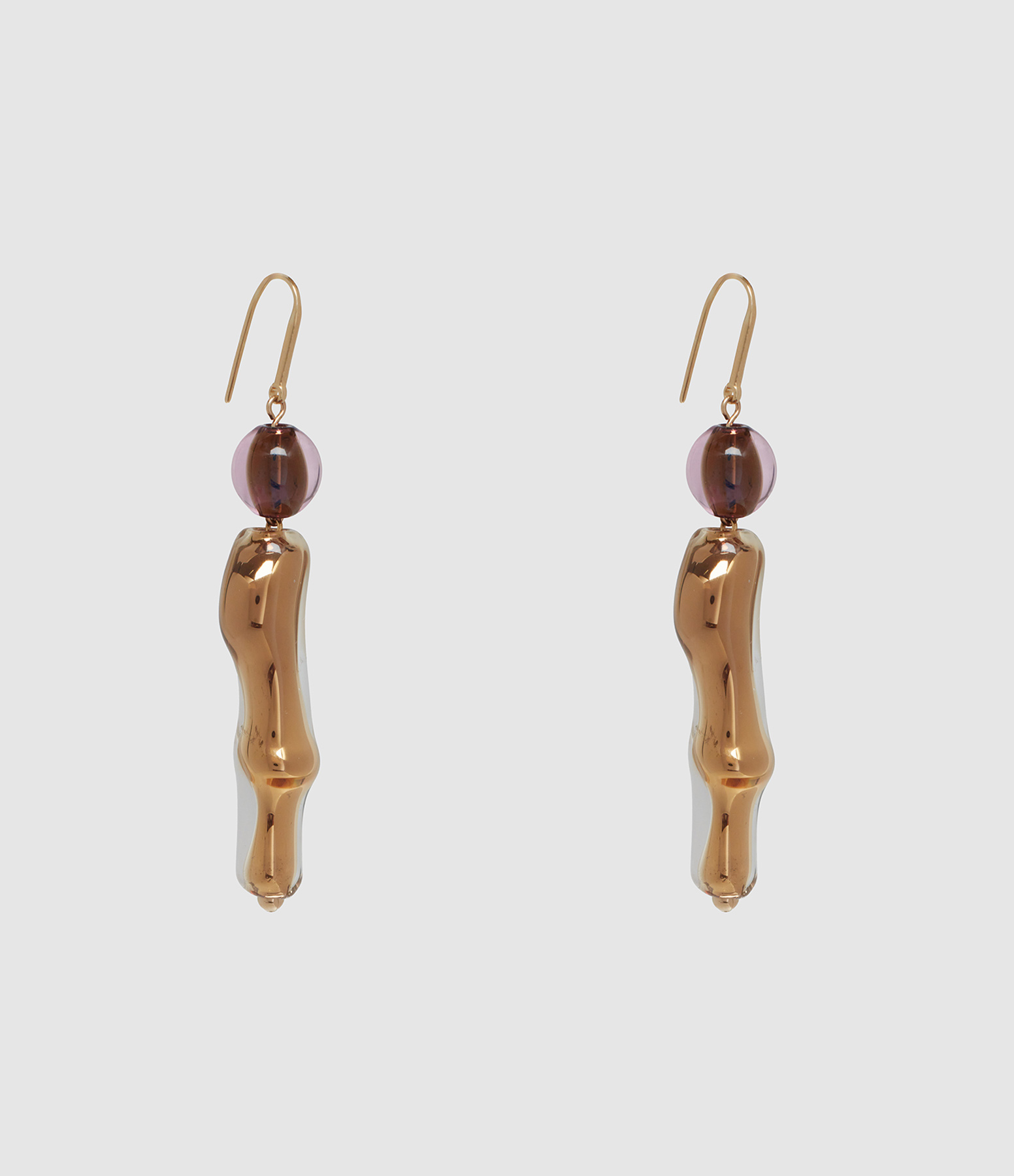 Boucles d'oreilles Pendantes Hiroki Doré