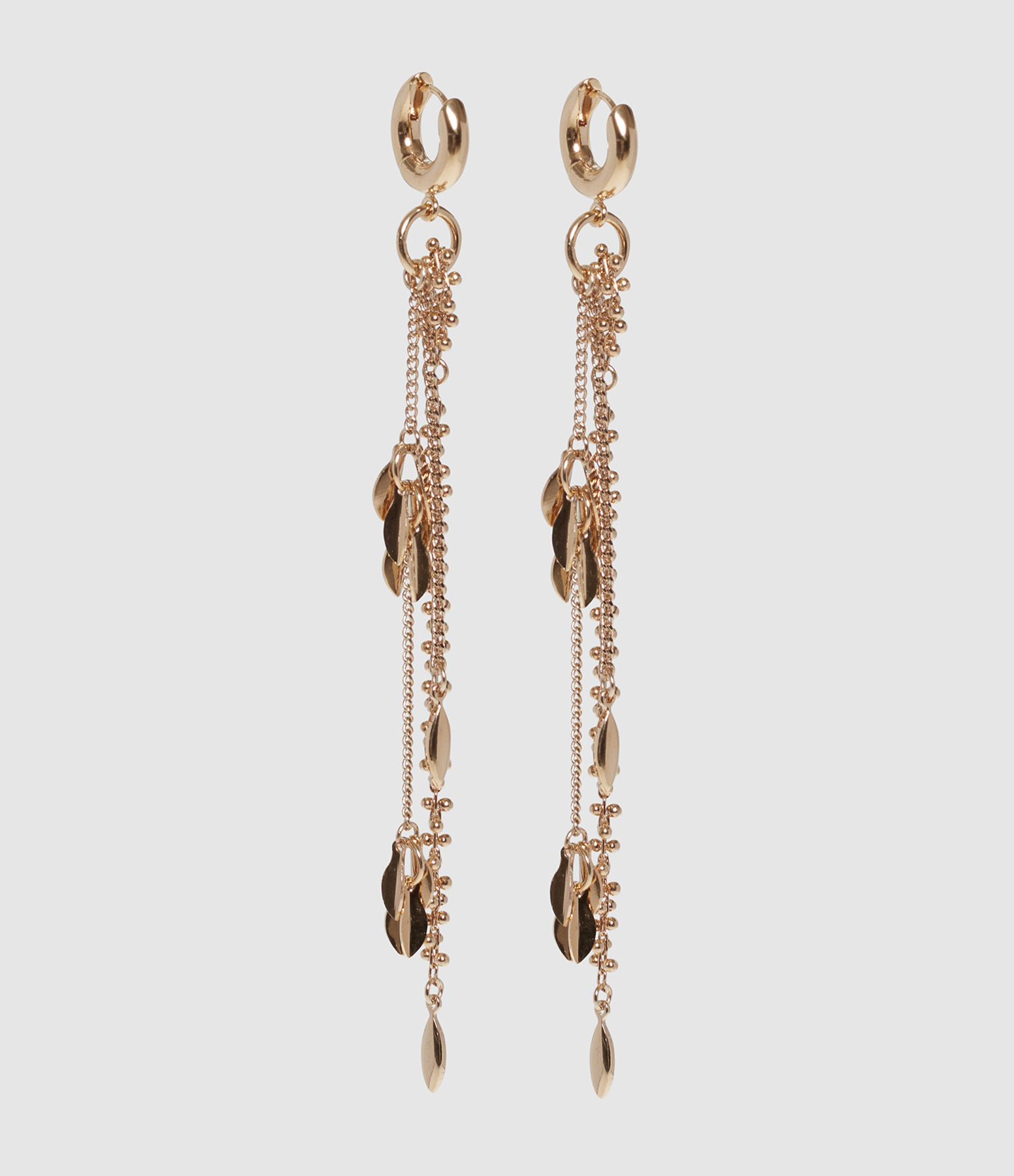Boucles D'Oreilles Long Earrings Dore
