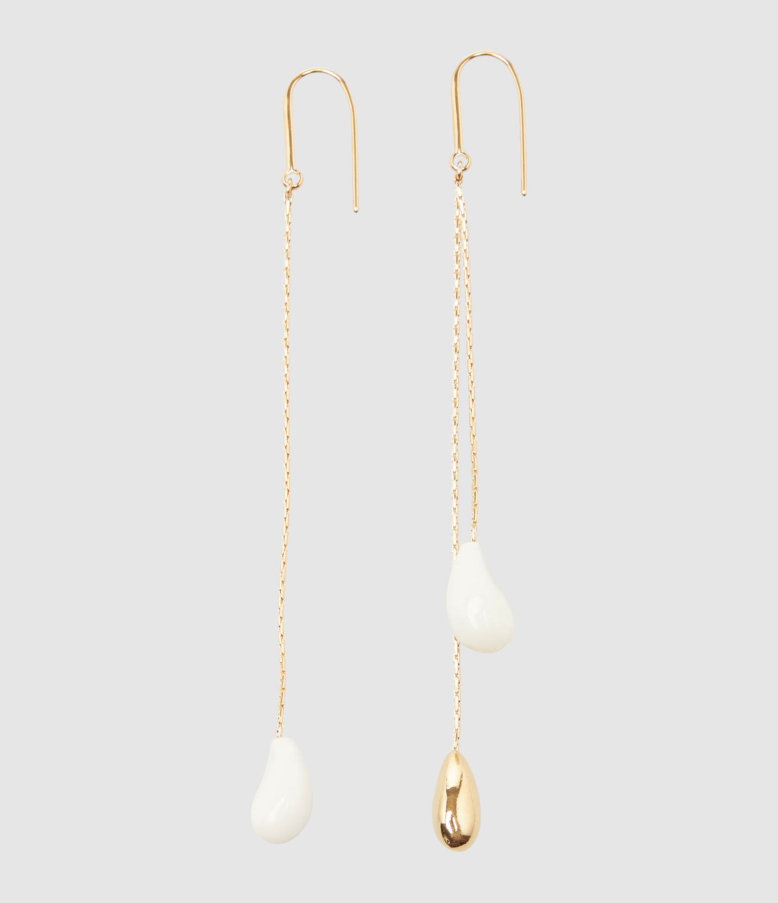 Boucles d'Oreilles Asymmetric Ecru