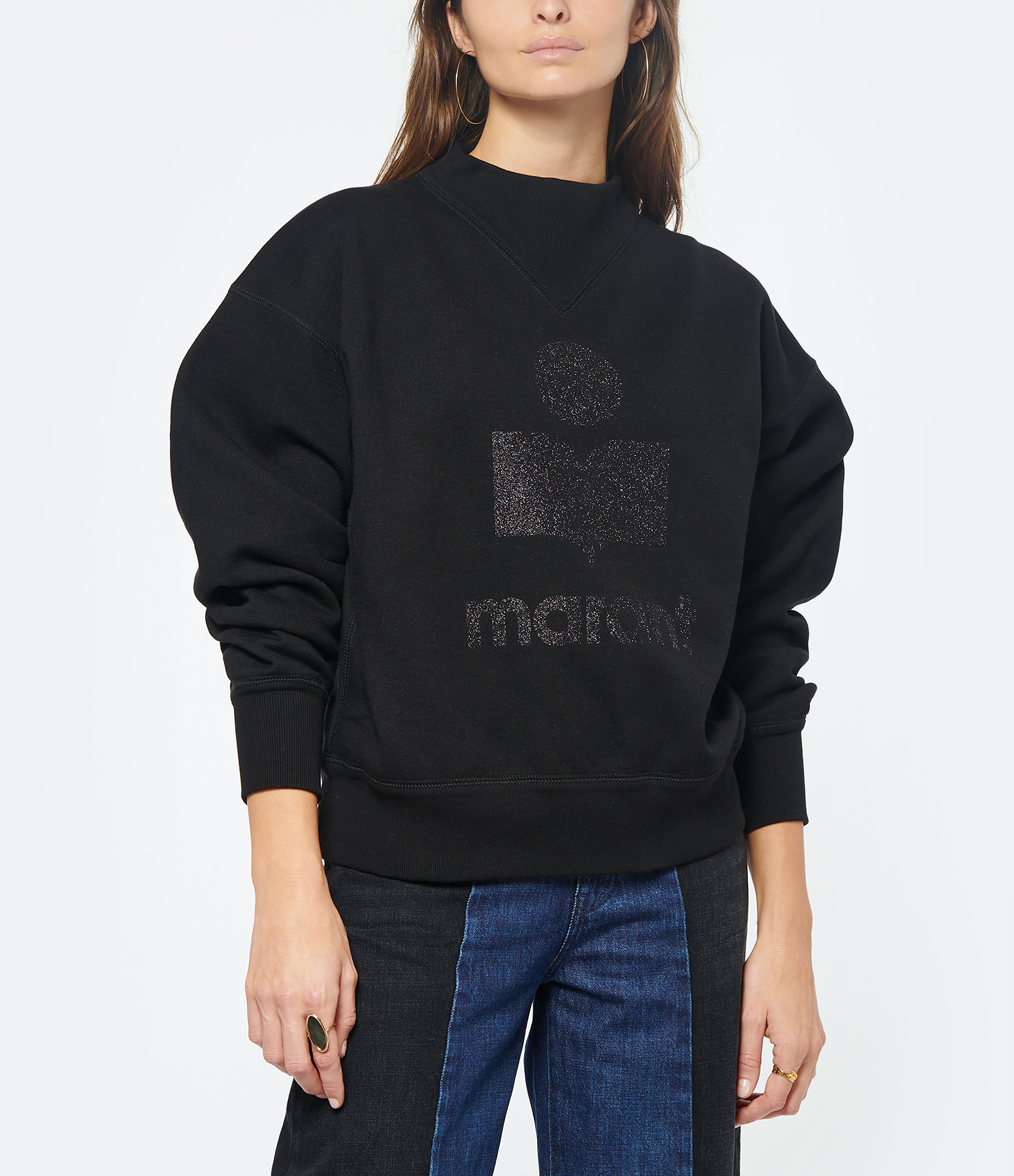 Sweatshirt Moby Coton Noir