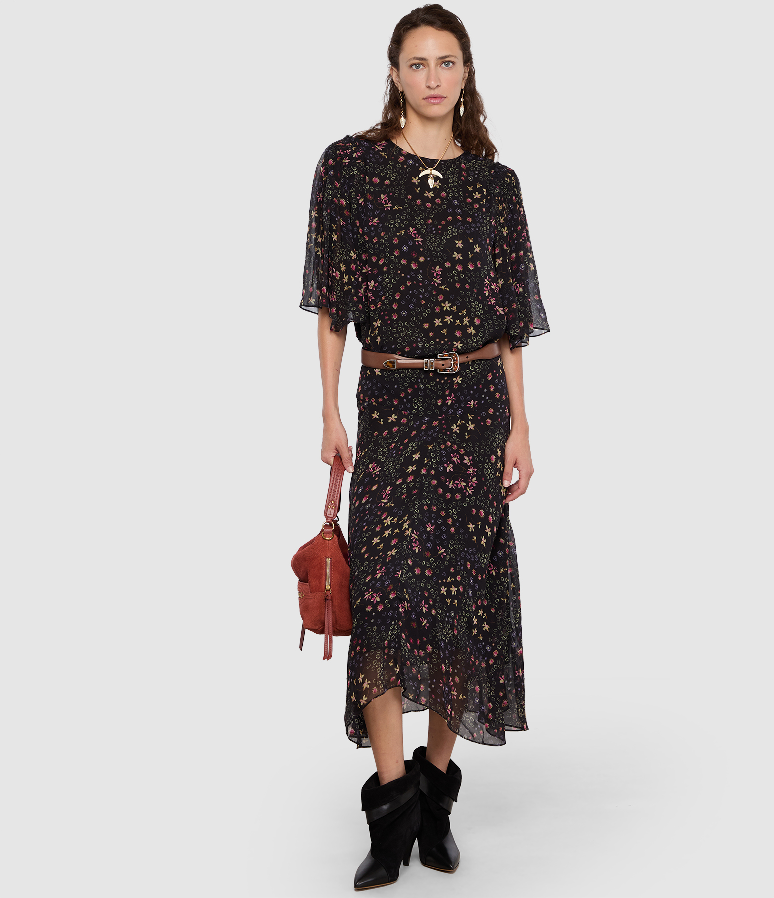 Robe Firda Black Ecru
