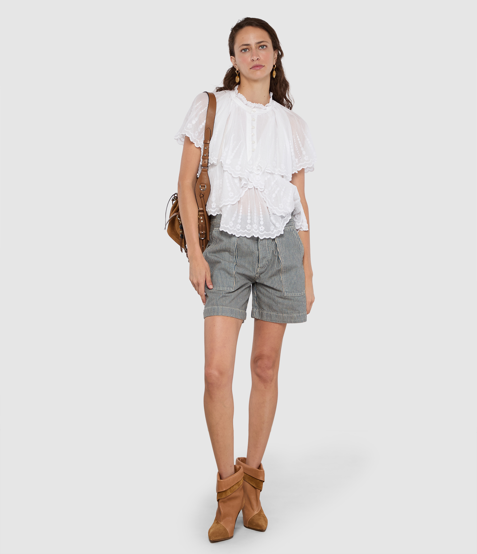 Short Eveja Blue White