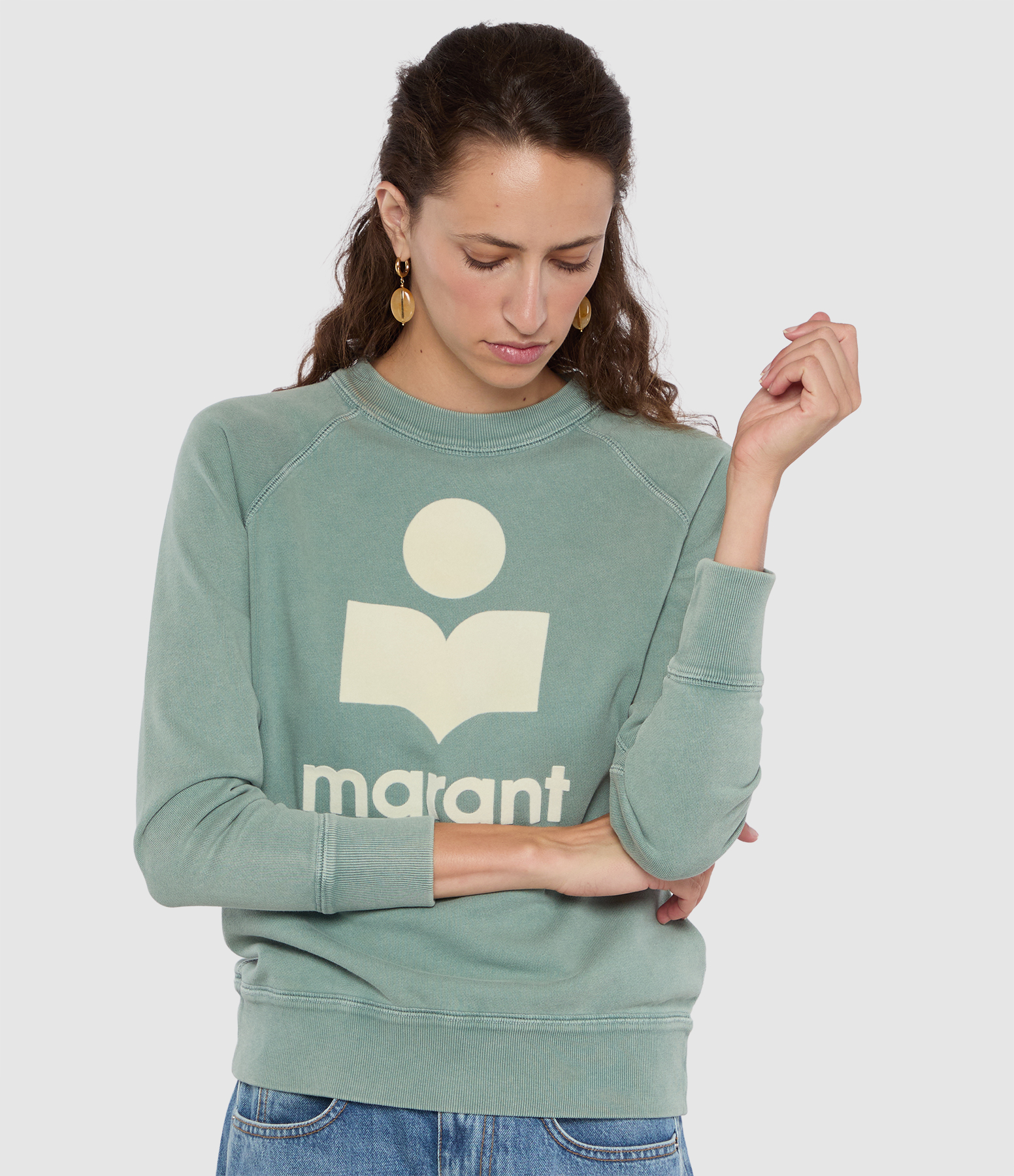 Sweat Shirt Millyny Sage Ecru