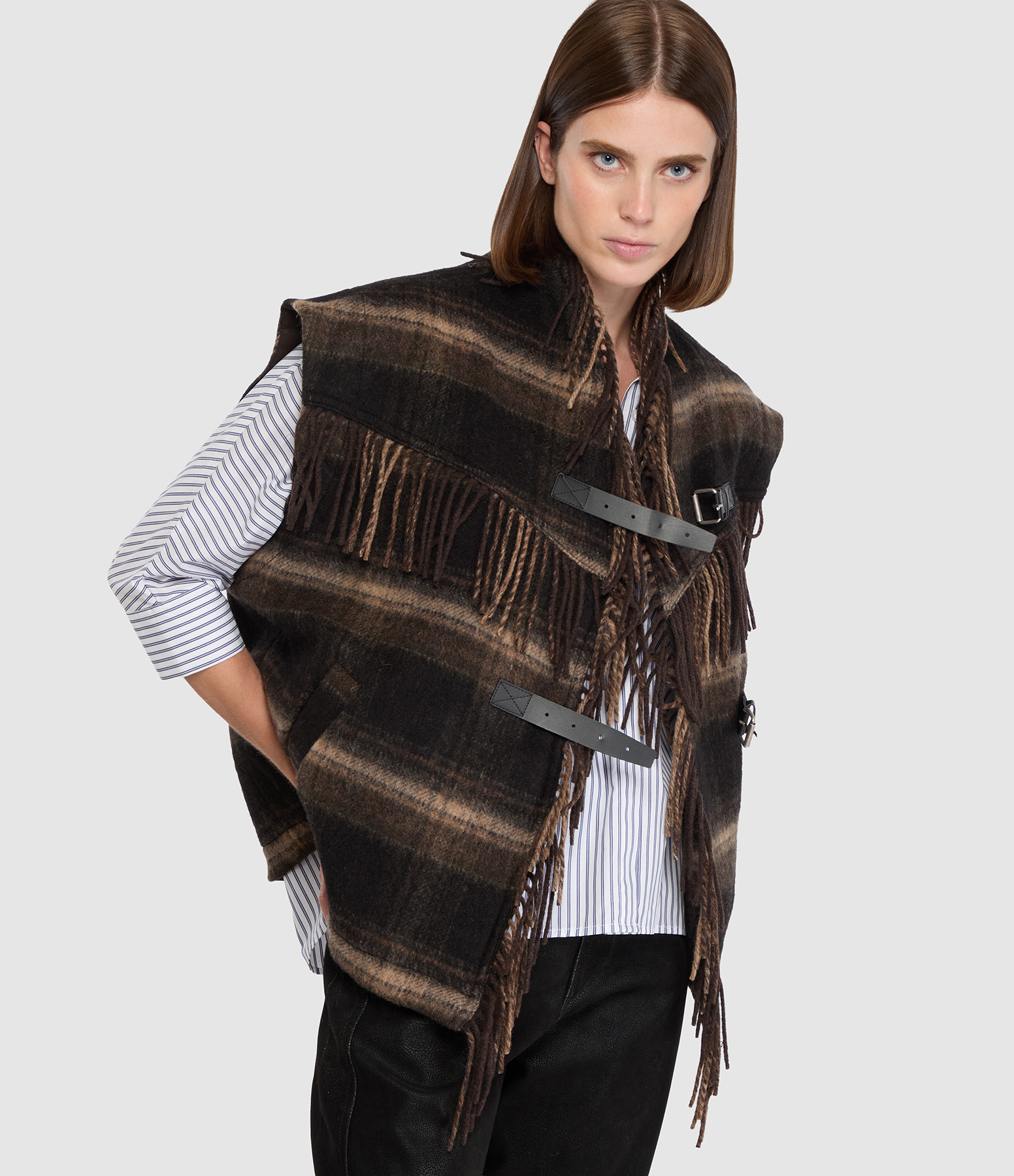 Gilet Ginesa Black Khaki