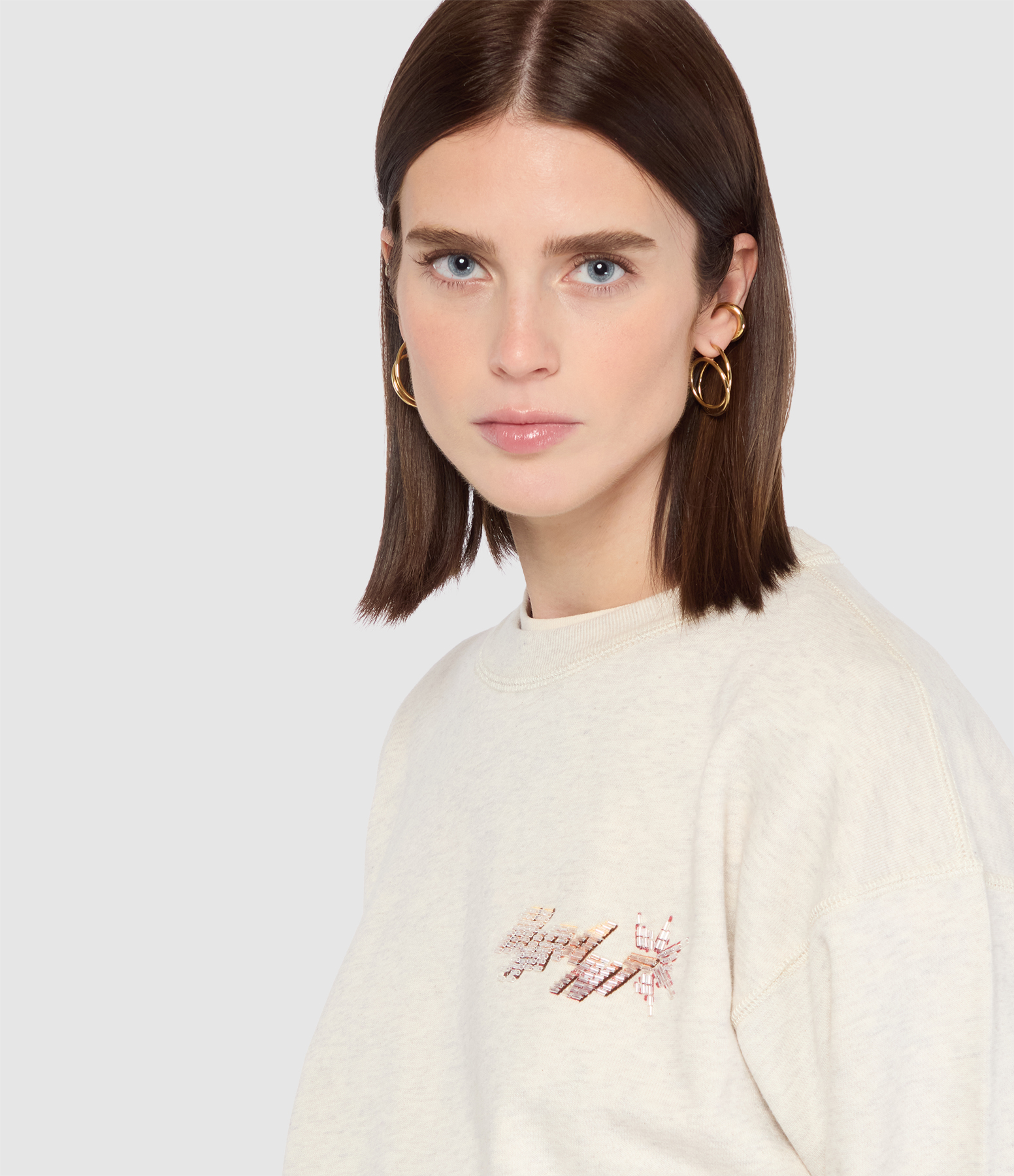 Sweat Shirt Mobyli Ecru, Capsule Festive