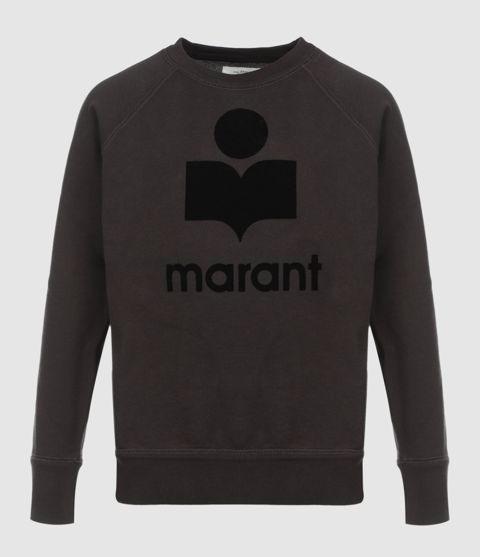 Sweatshirt Milly Coton Noir Délavé