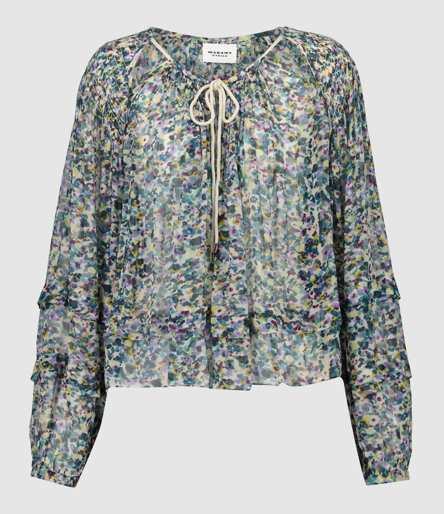 Blouse Felipa Imprimé Vert Écru