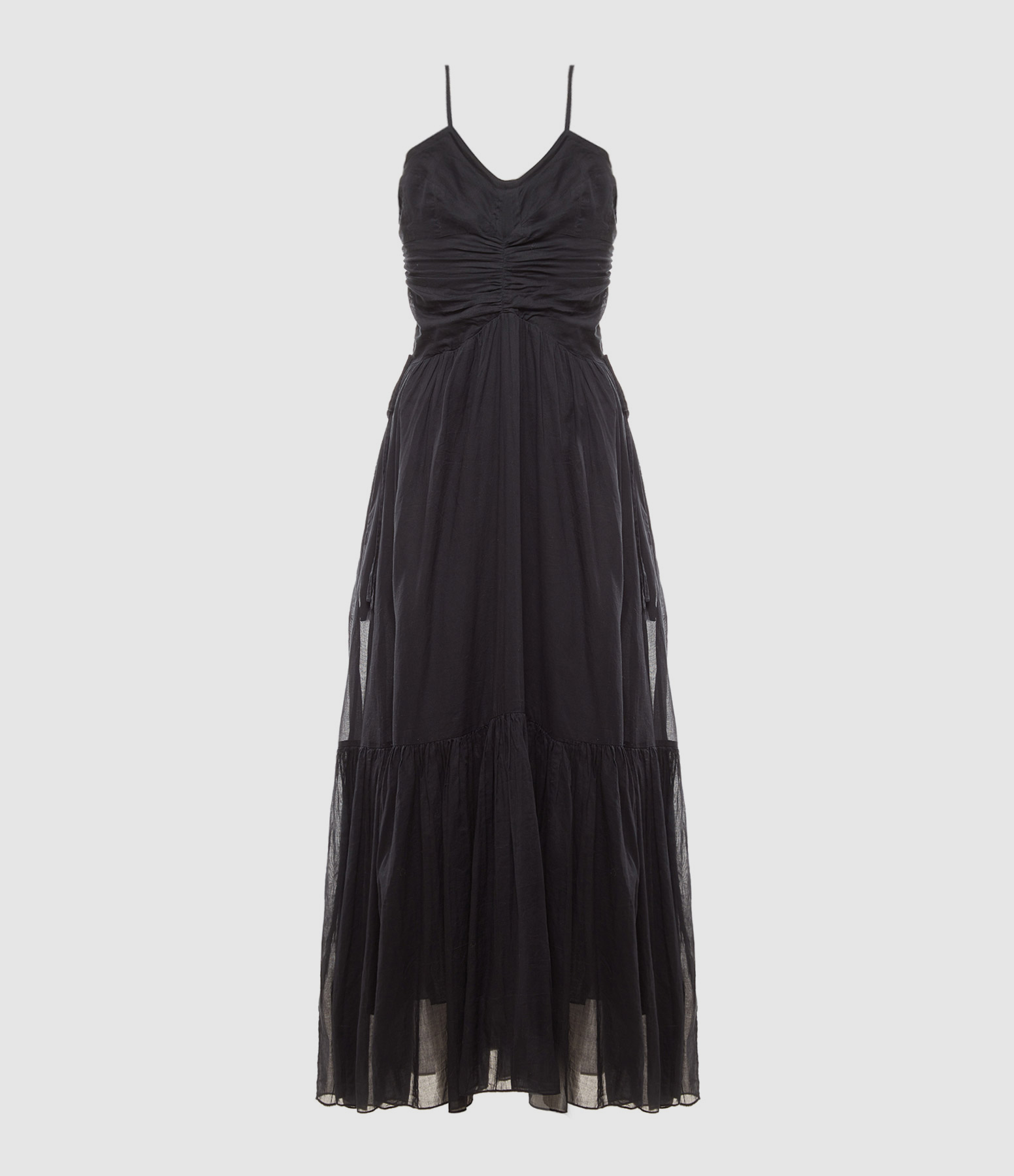 Robe Longue Giana Coton Noir