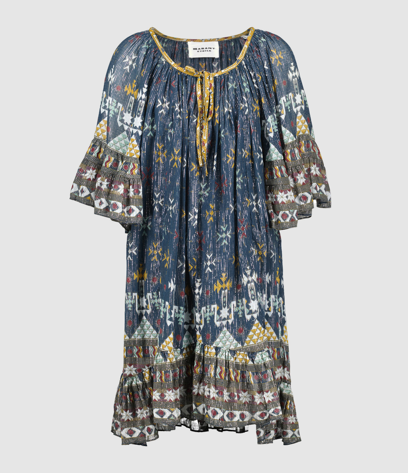 Robe Loane Coton Bleu Teal