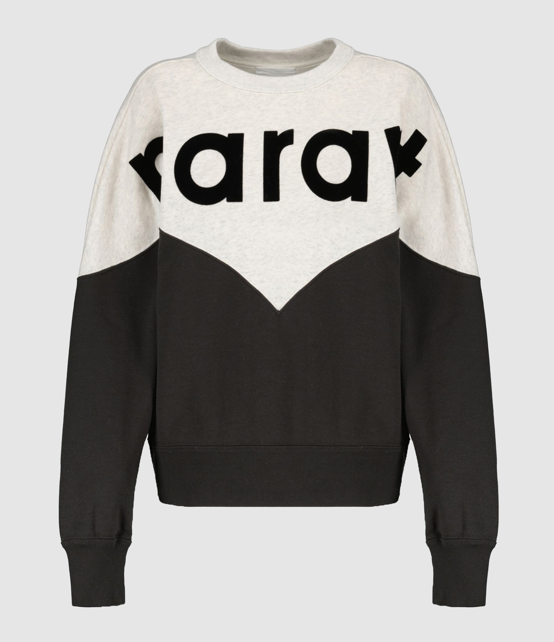 Sweatshirt Houston Coton Noir Délavé
