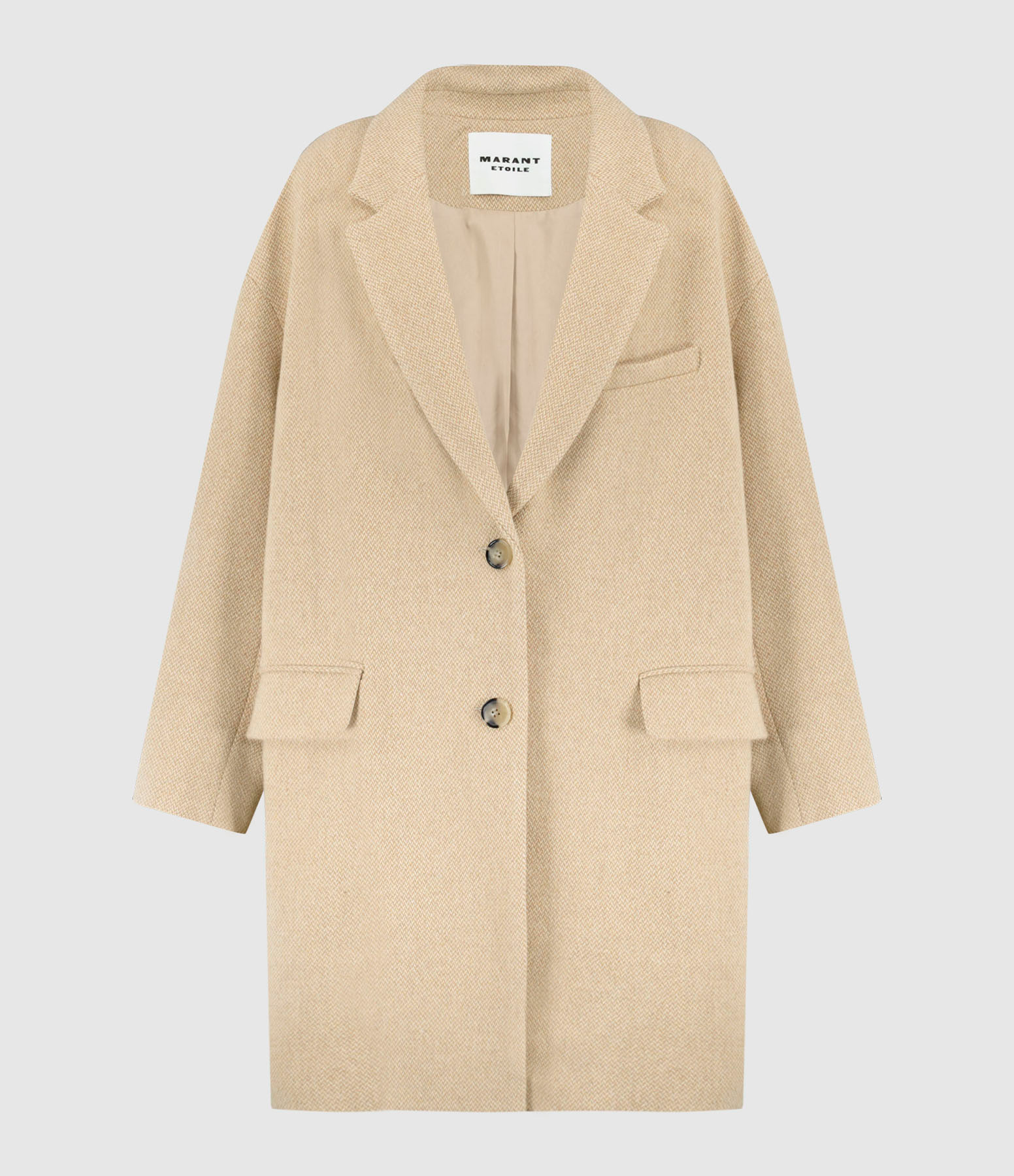 Manteau Limiza Laine Écru