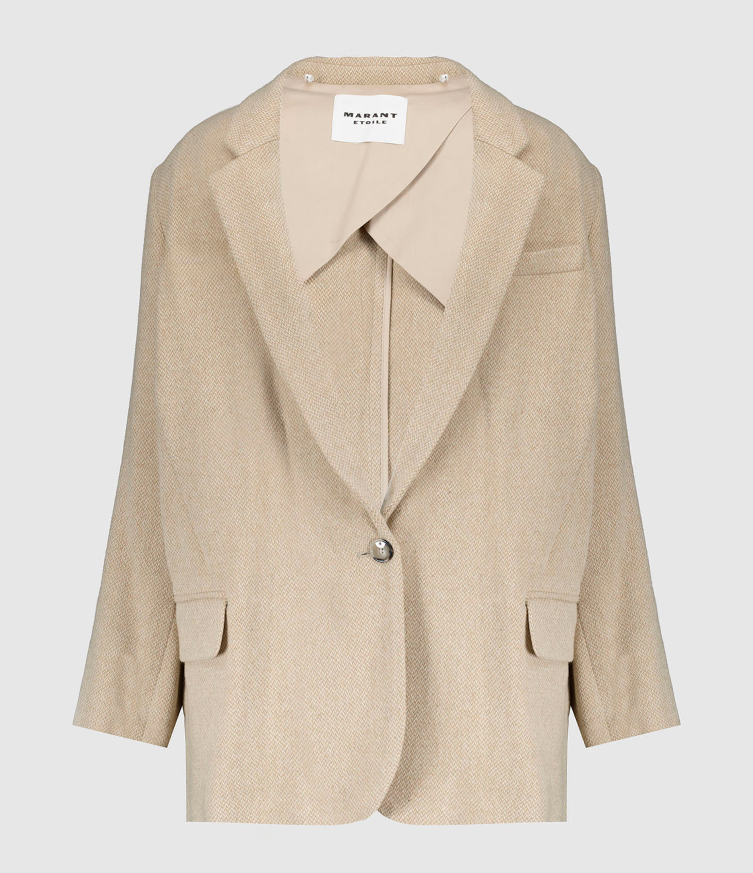 Manteau Cikaito Laine Écru