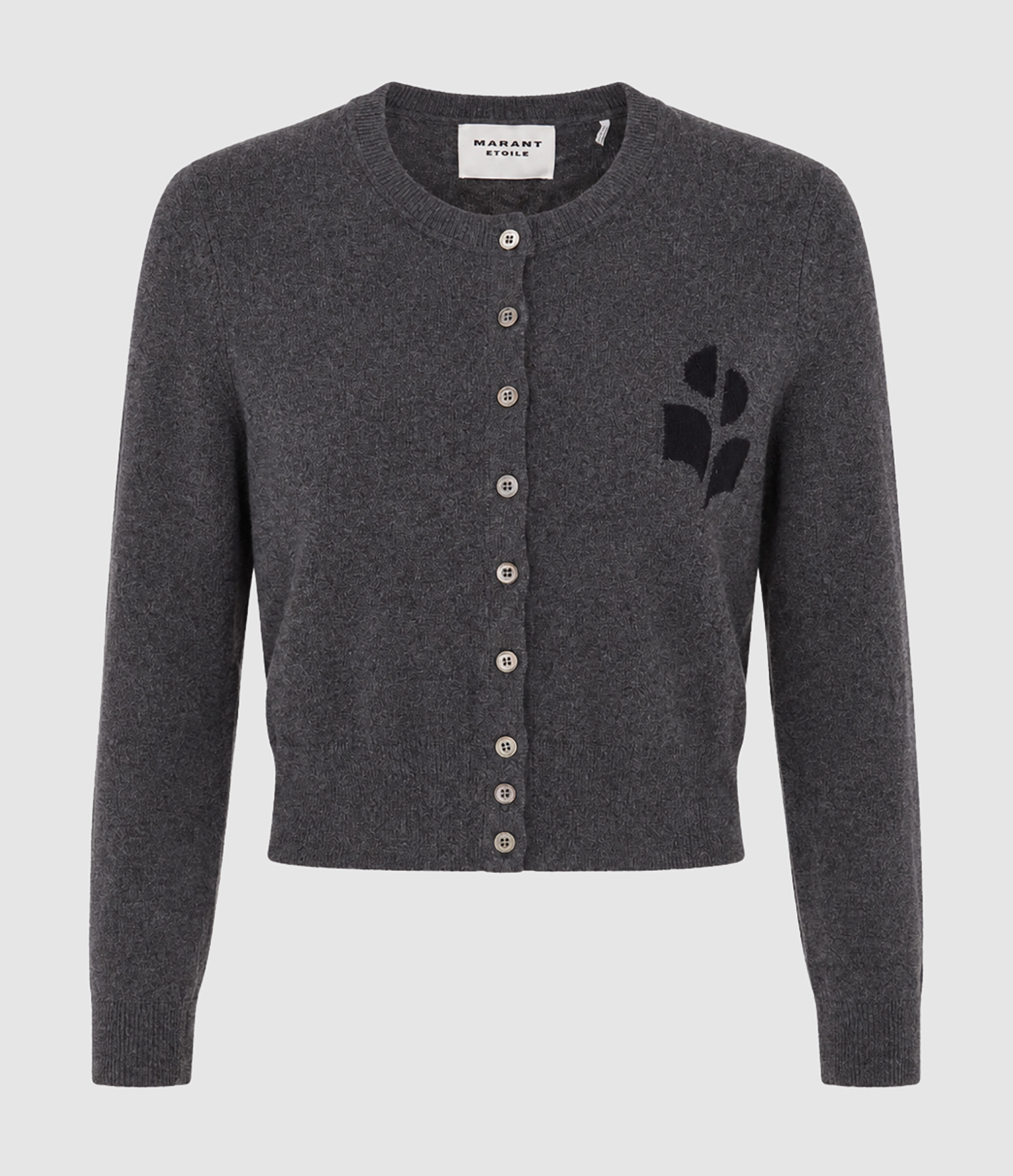 Cardigan Lona Anthracite Black