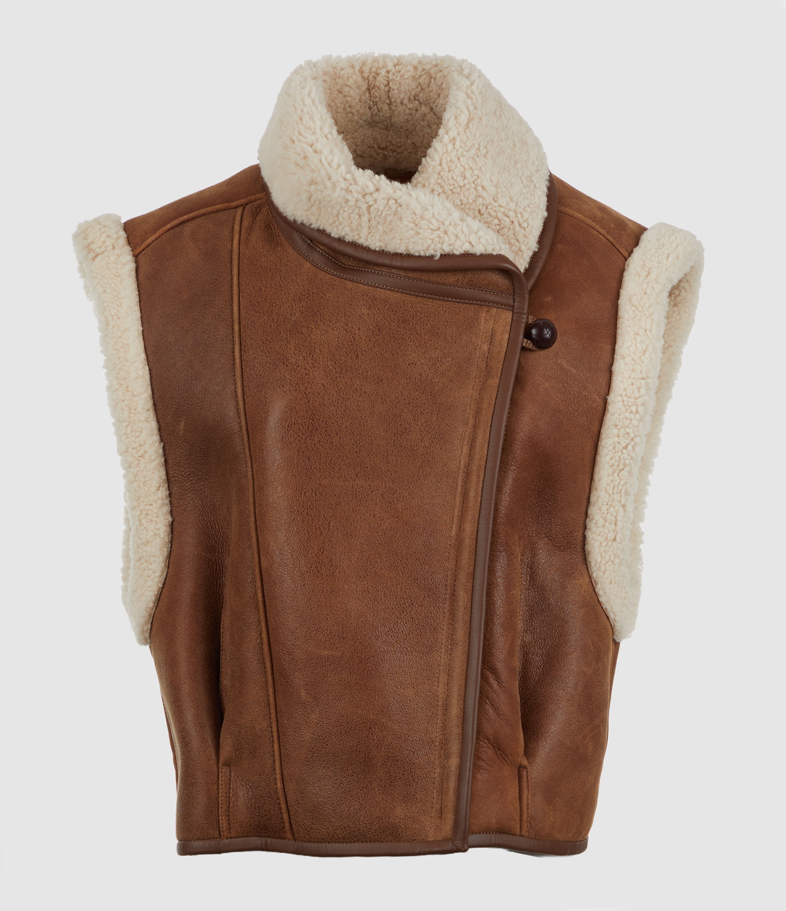 Gilet Alime Cognac