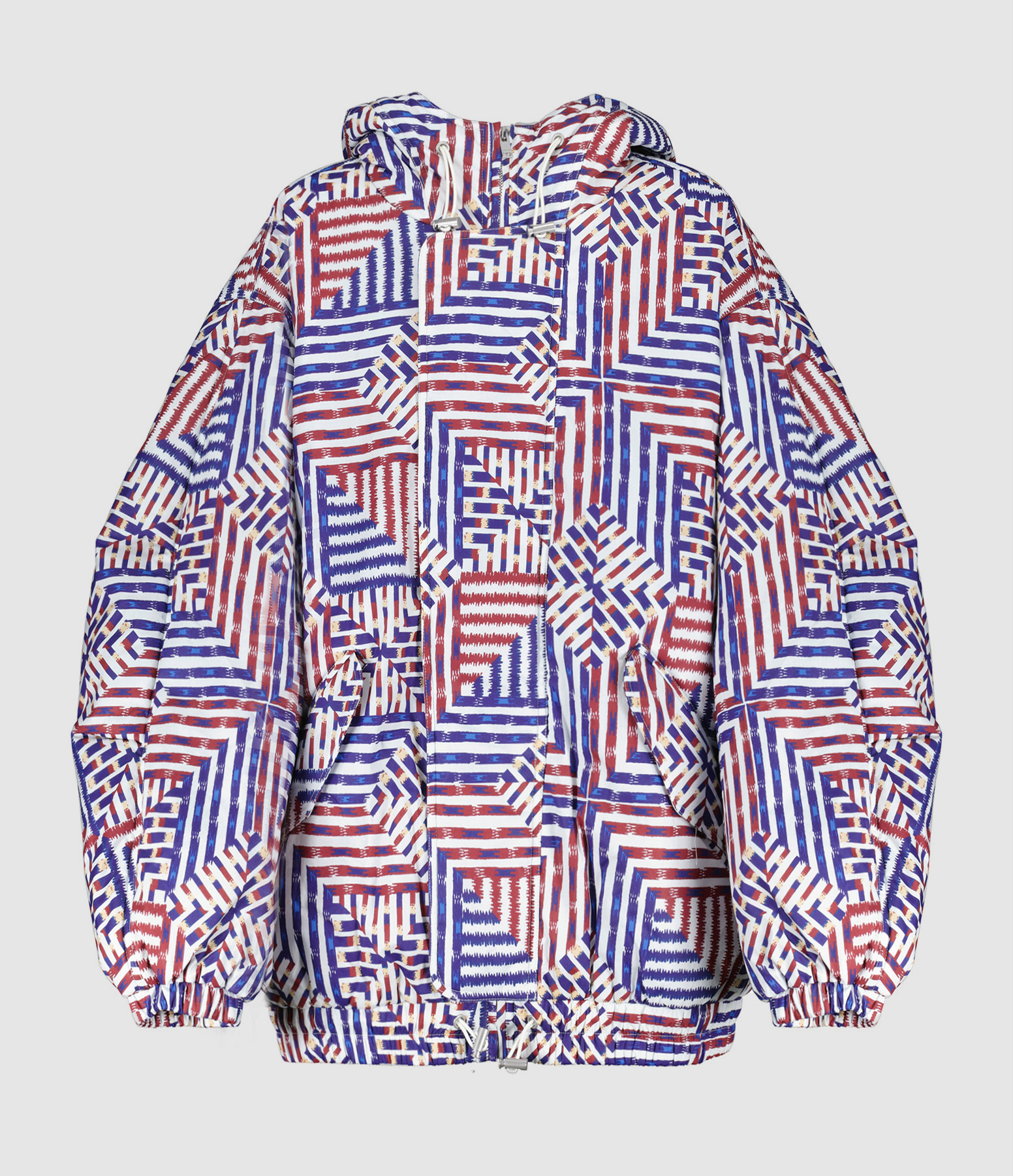 Manteau Homme Eliott Coton Bleu Rouge