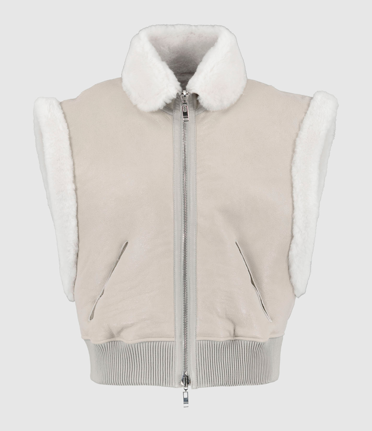 Manteau Edwina Cuir Gris