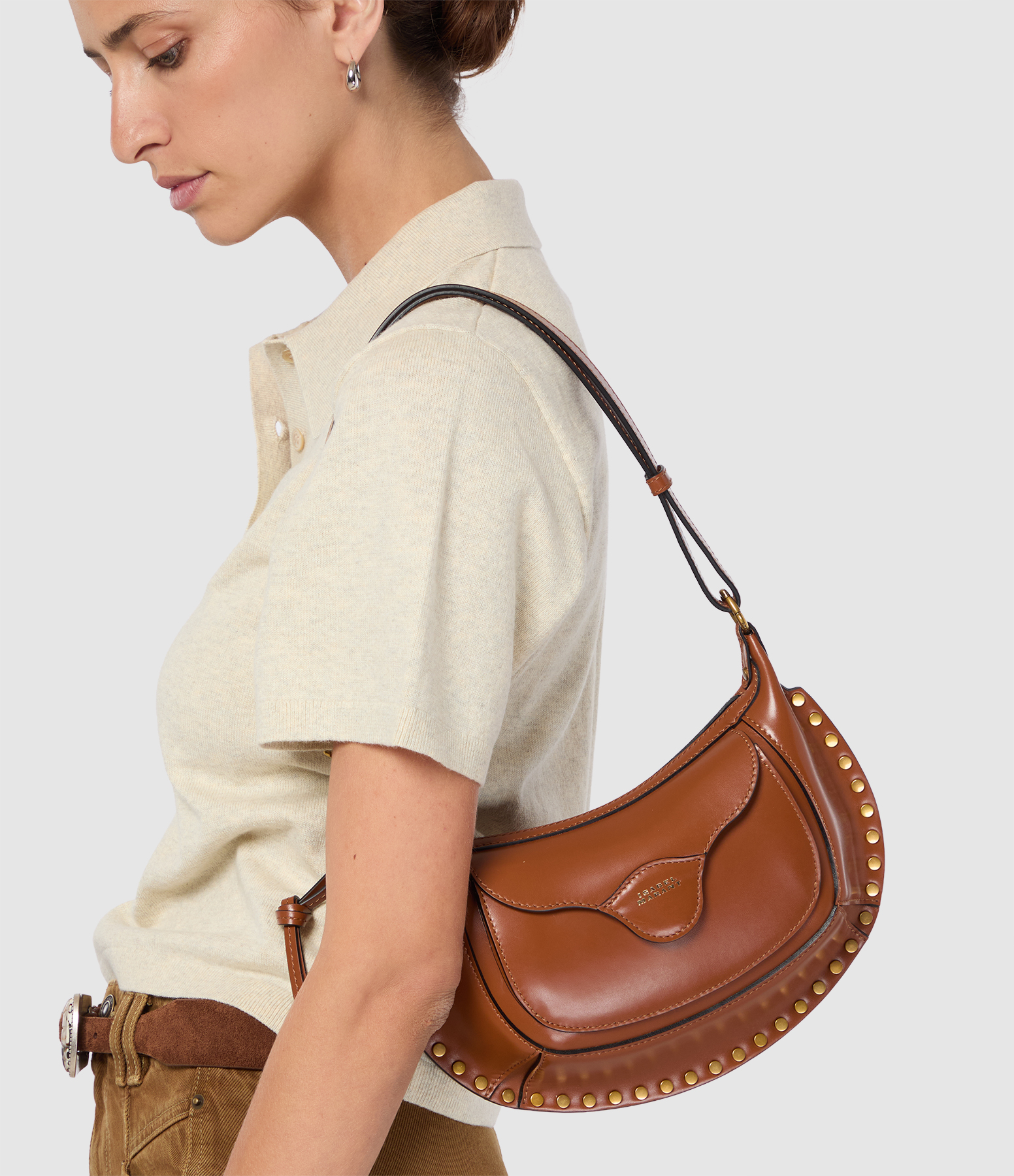Sac Moon Pocket Cognac