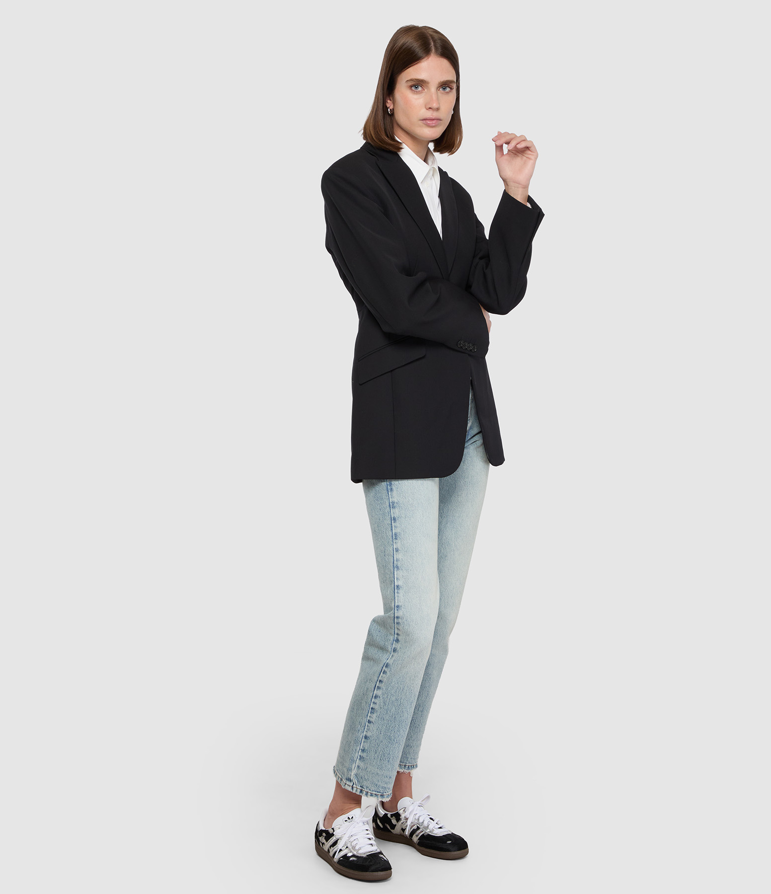 Pantalon Daya Cropped Vintage Blue, Défilé