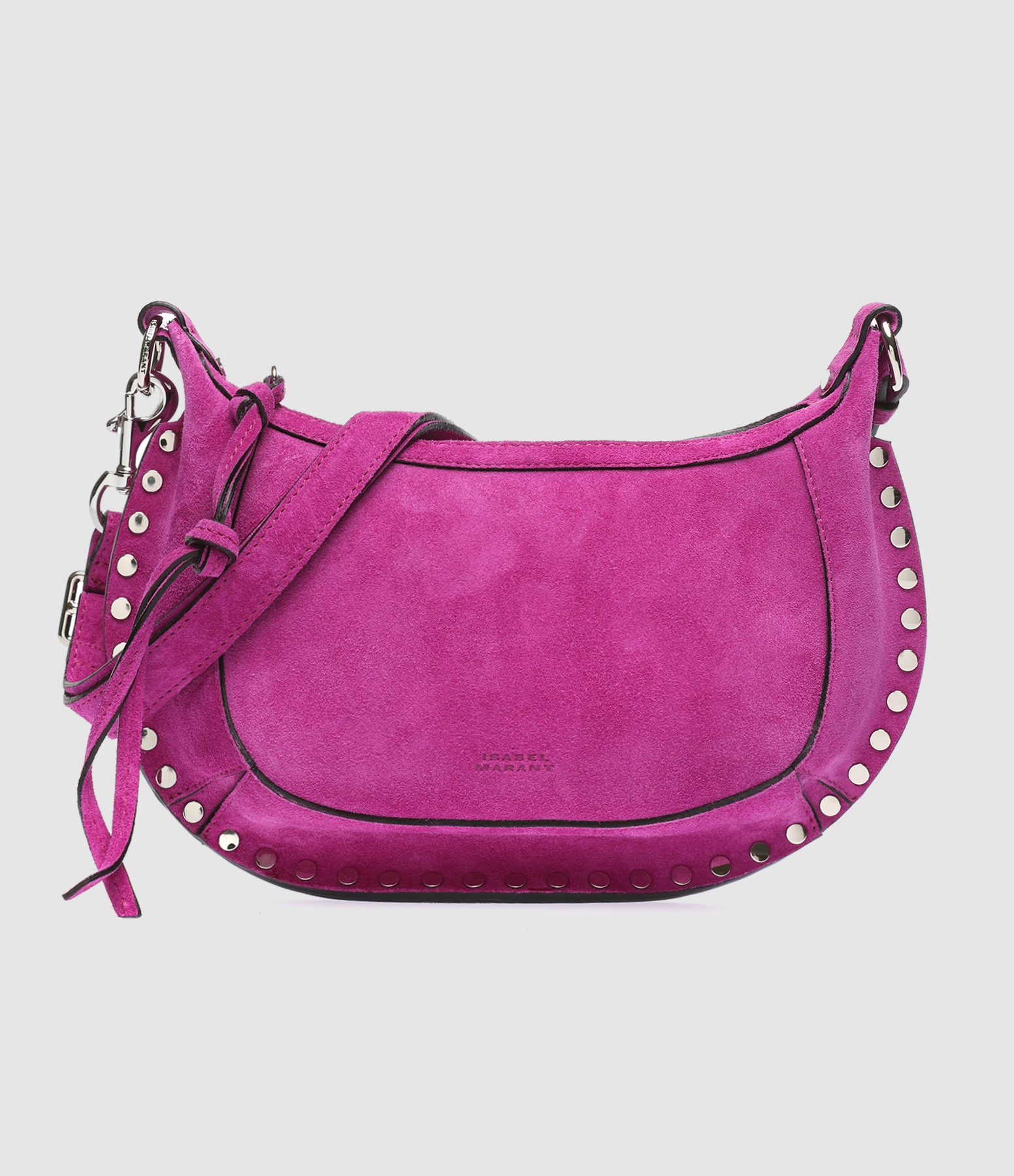 Sac Oskan Moon Cuir Suédé Rose Lavande