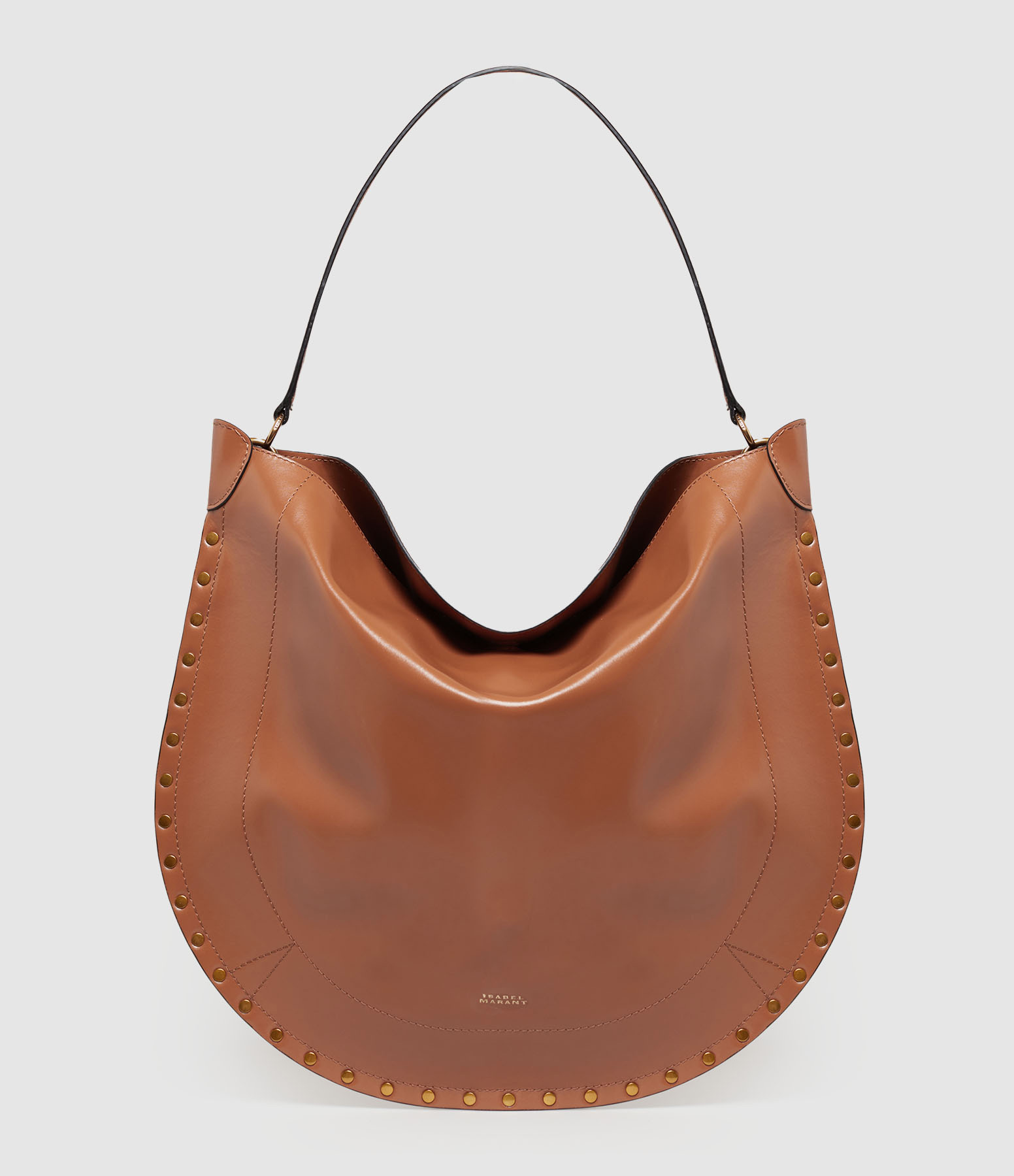 Sac Oskan Hobo Cuir Marron