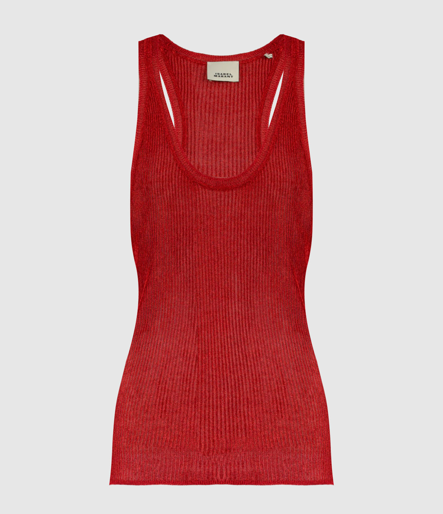 Top Joely Lurex Red
