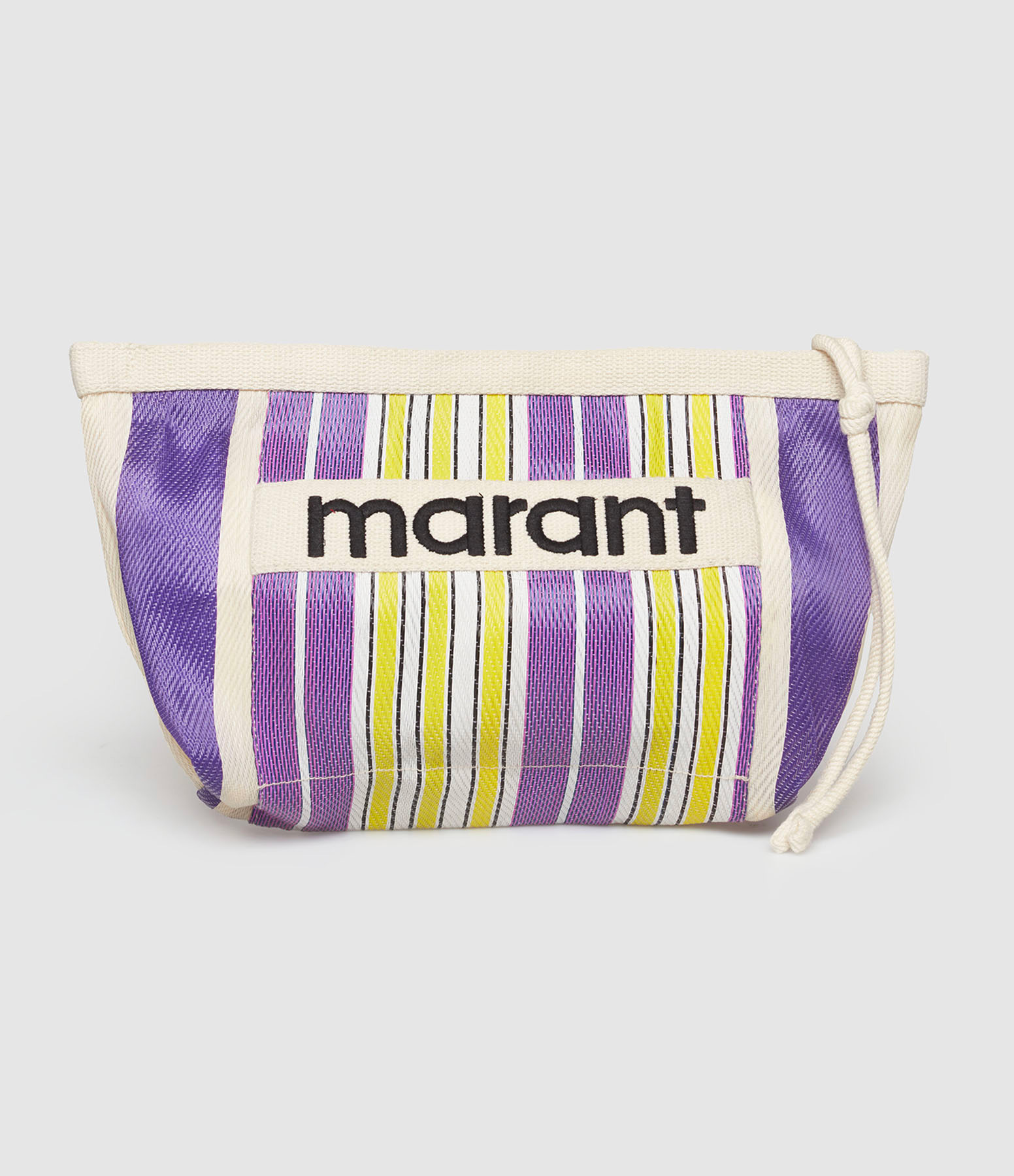 Pochette Powden Rayures Jaune Violet
