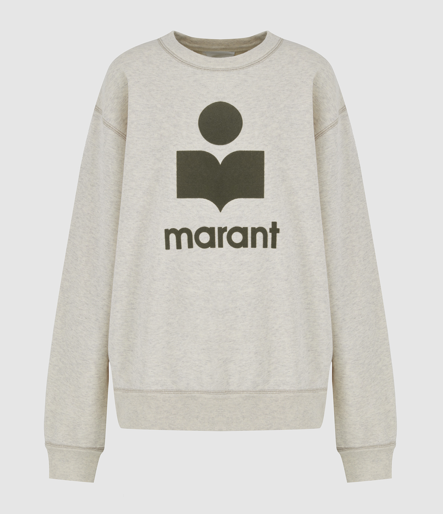 Sweat Shirt Homme Mikoy Ecru Gris